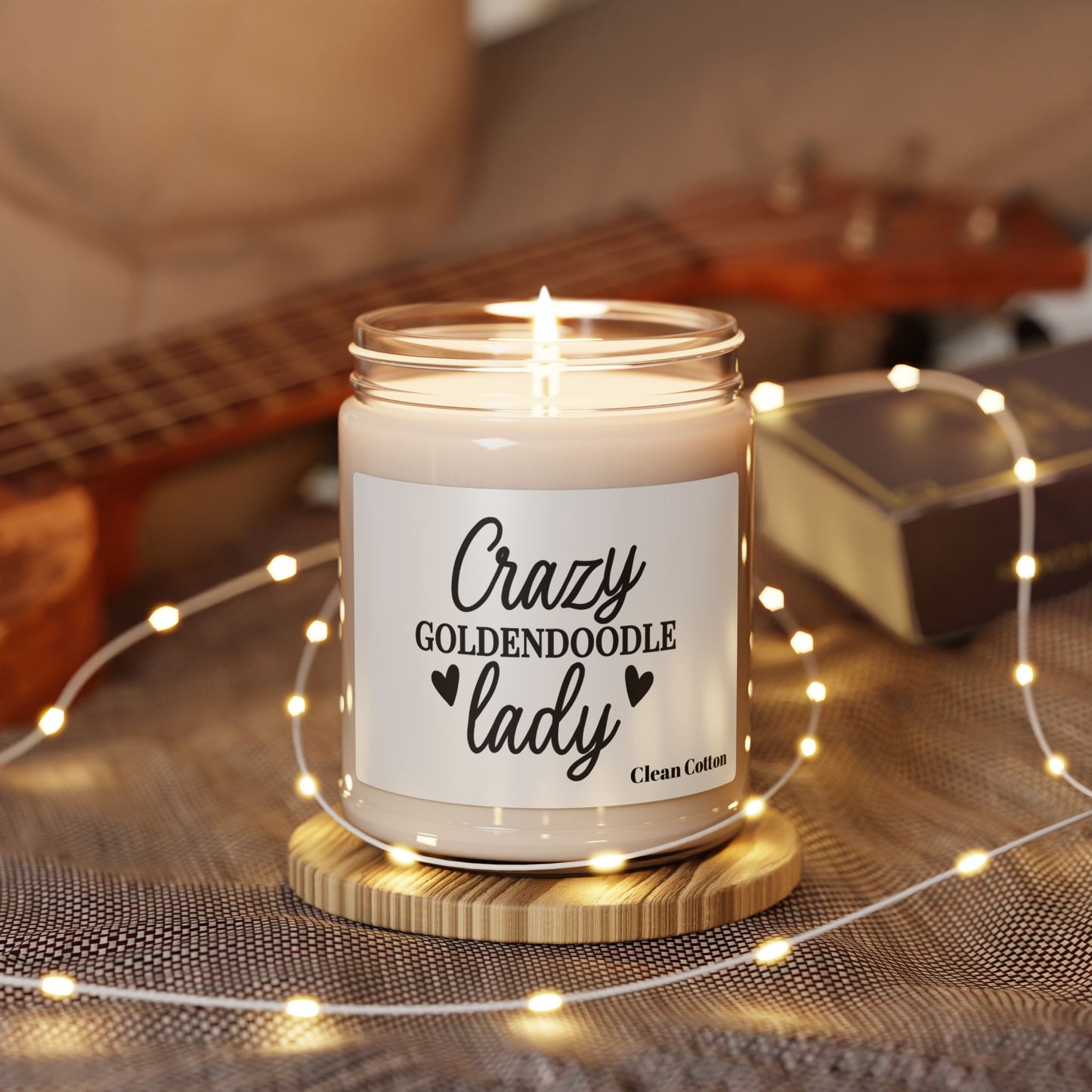 Crazy Goldendoodle Lady Scented Soy Candle – Gift for Dog Lovers