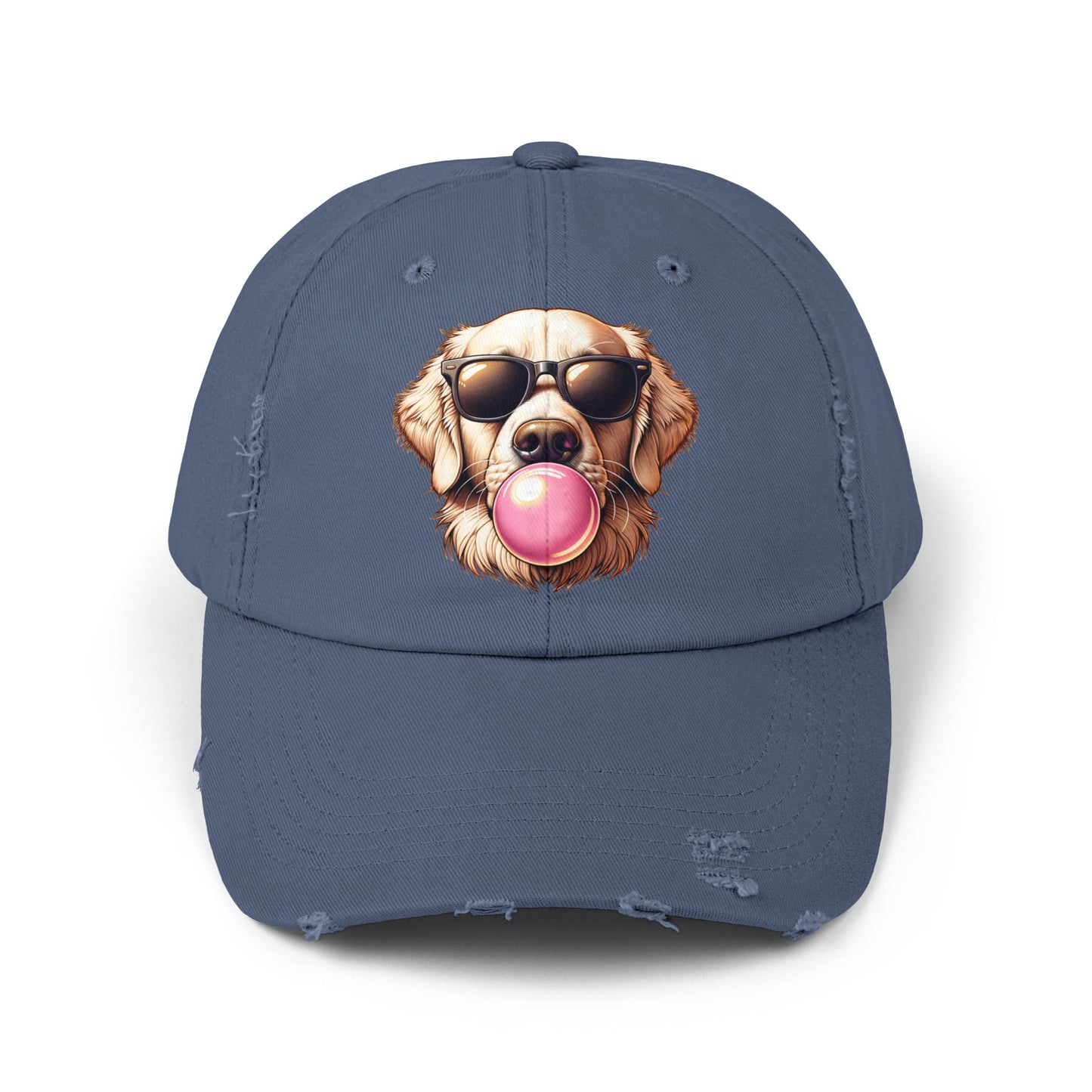 Golden-with-Gum-Unisex Distressed Cap