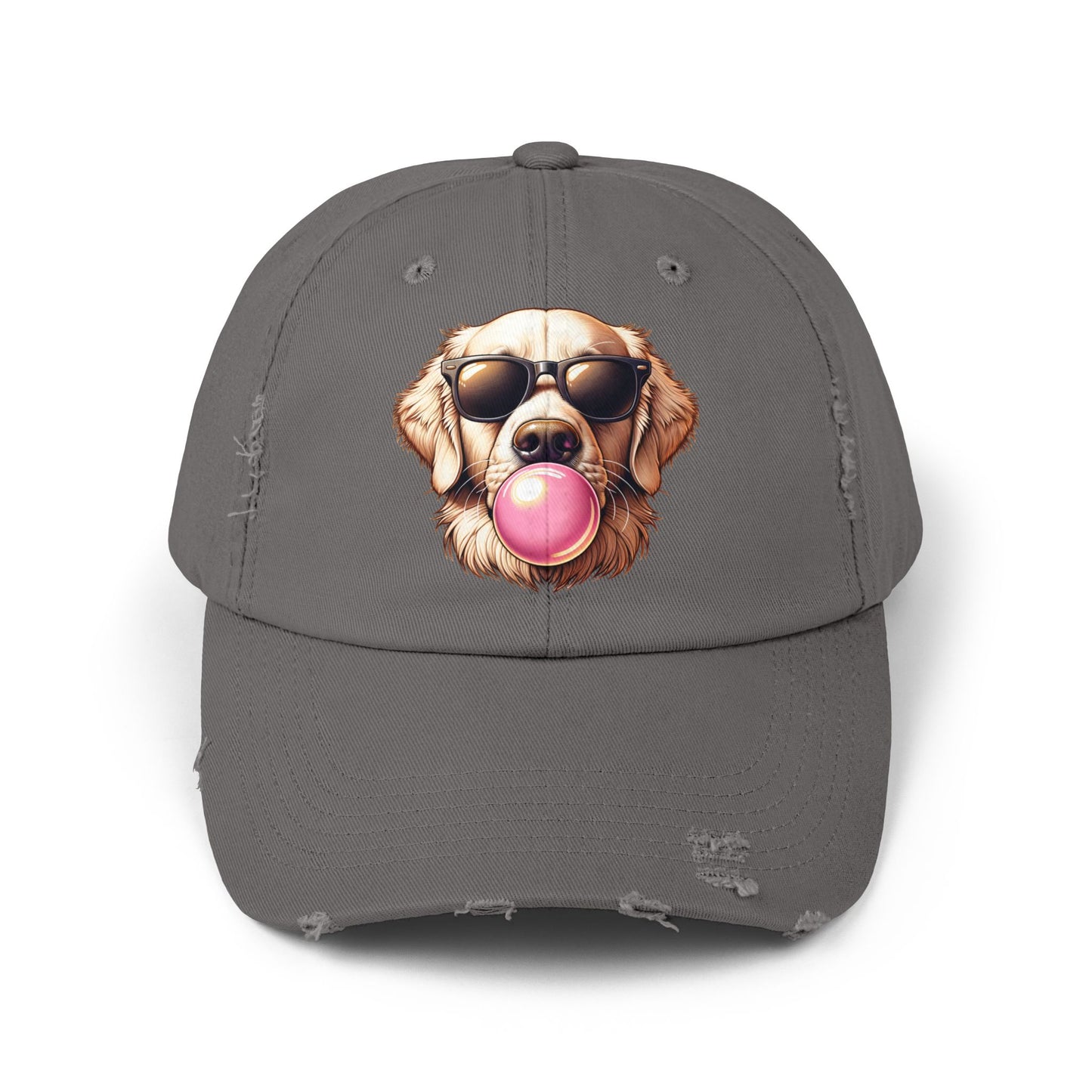 Golden-with-Gum-Unisex Distressed Cap