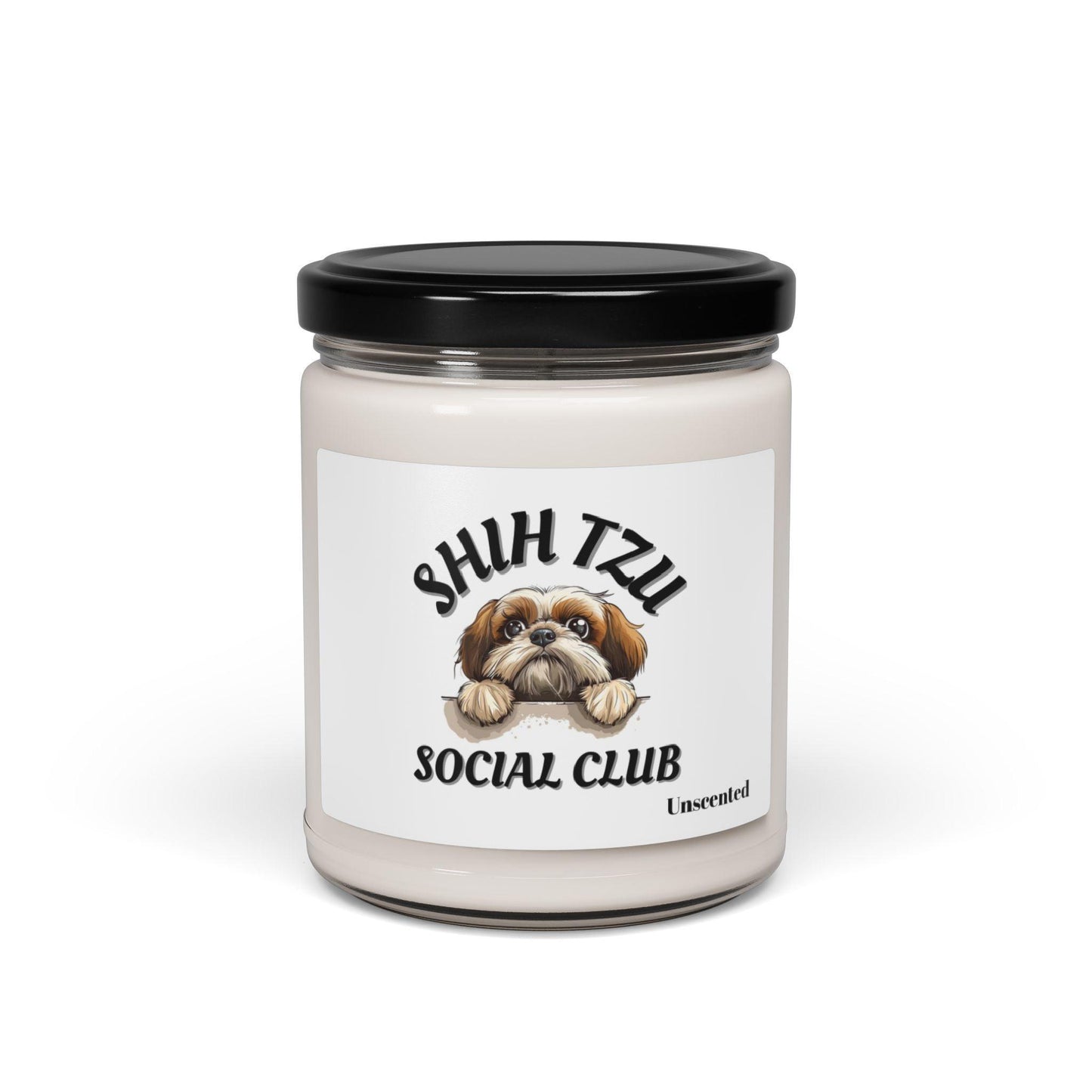 Shih Tzu Social Club Scented Soy Candle - Shih Tzu Gifts