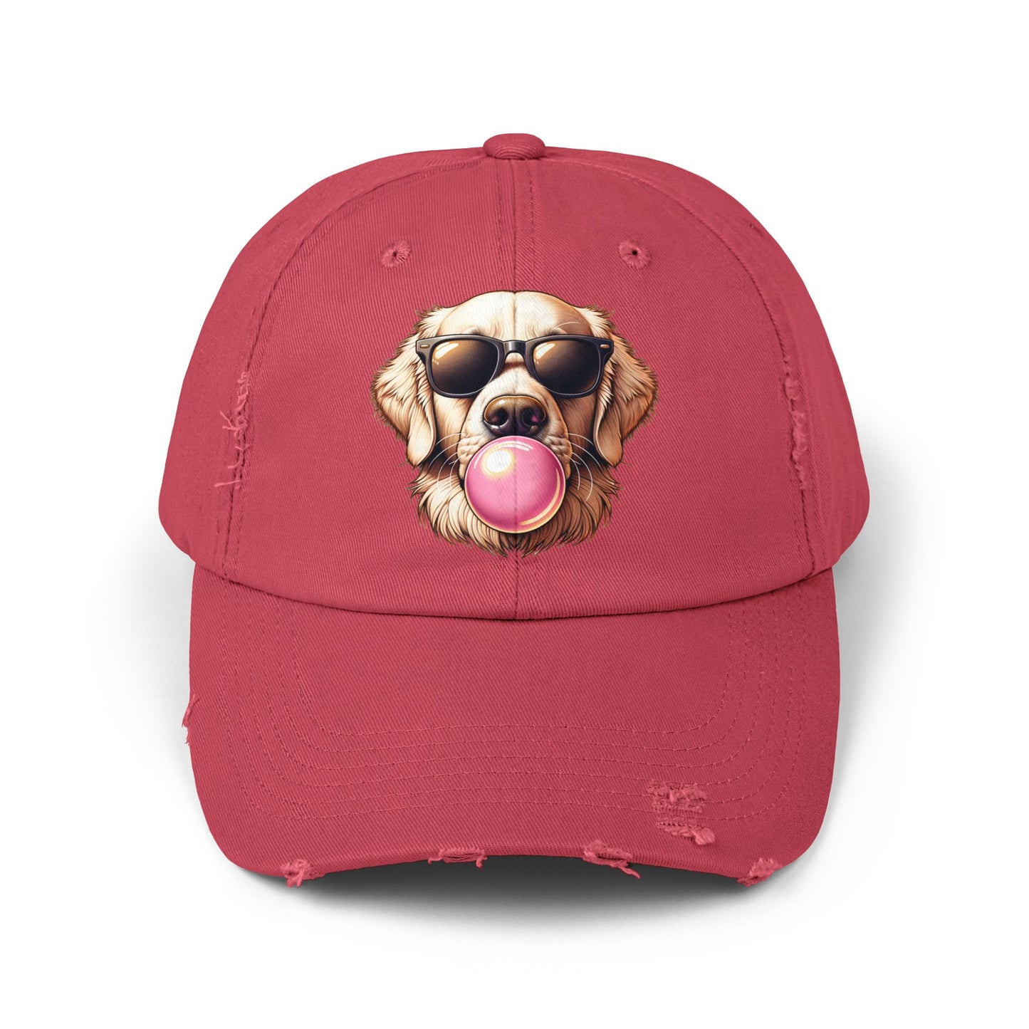 Golden-with-Gum-Unisex Distressed Cap