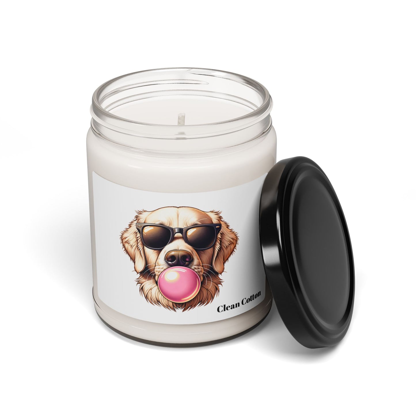 Golden-with-Gum-Scented Soy Candle, 9oz