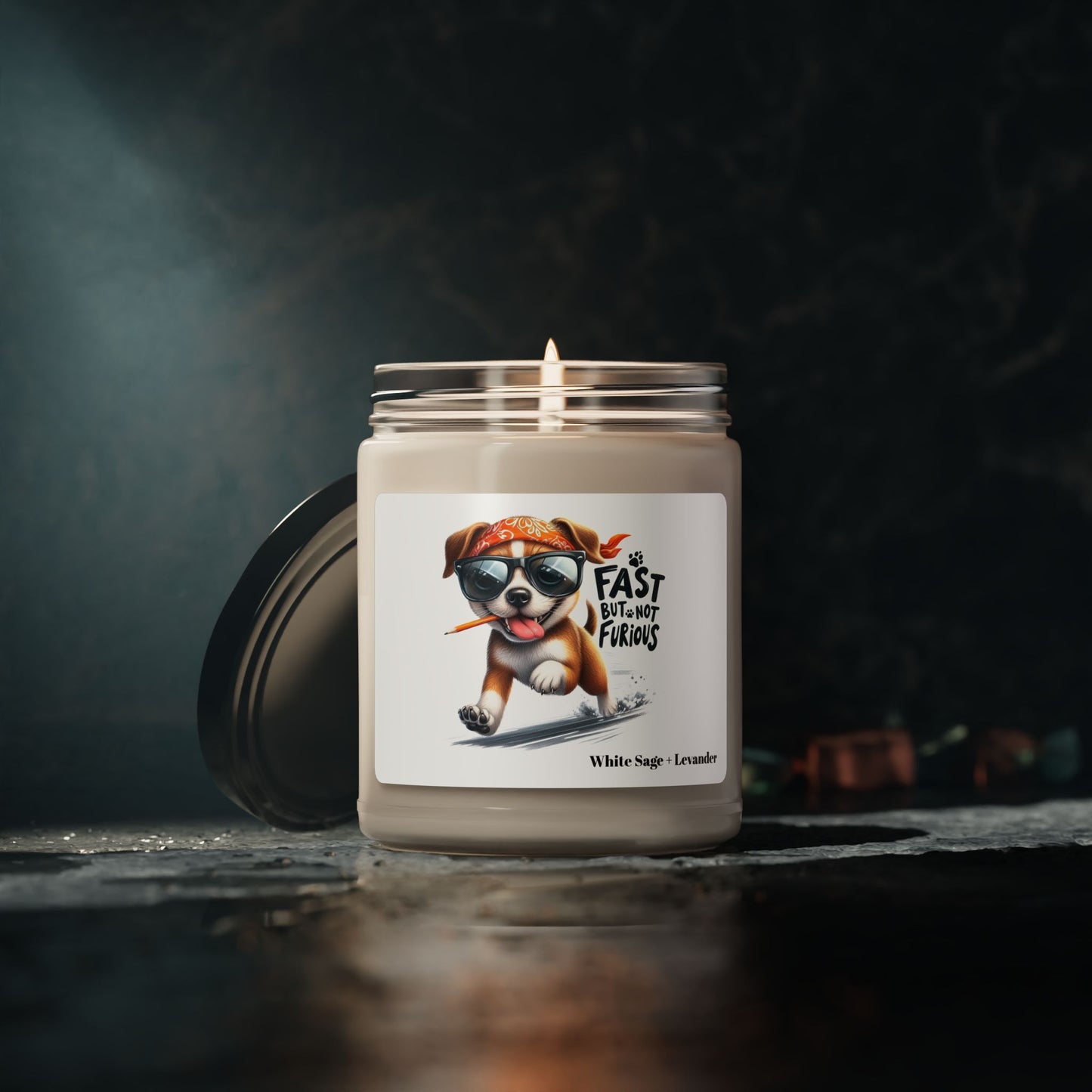 Fast But Not Furious Scented Soy Candle – Funny Shih Tzu Dog Gift