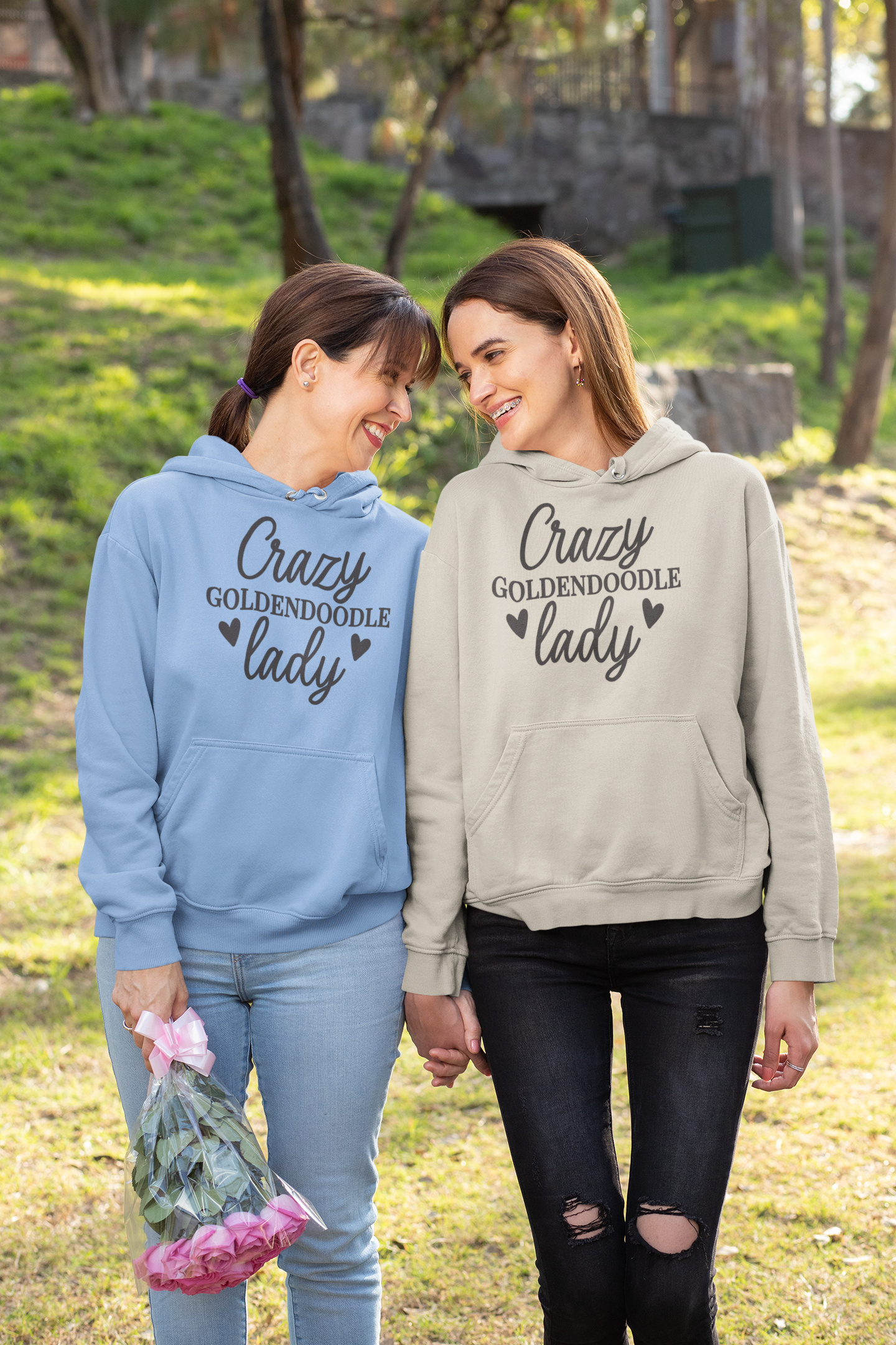 Crazy Goldendoodle Lady Hoodie – Gift for Doodle Moms & Dog Lovers