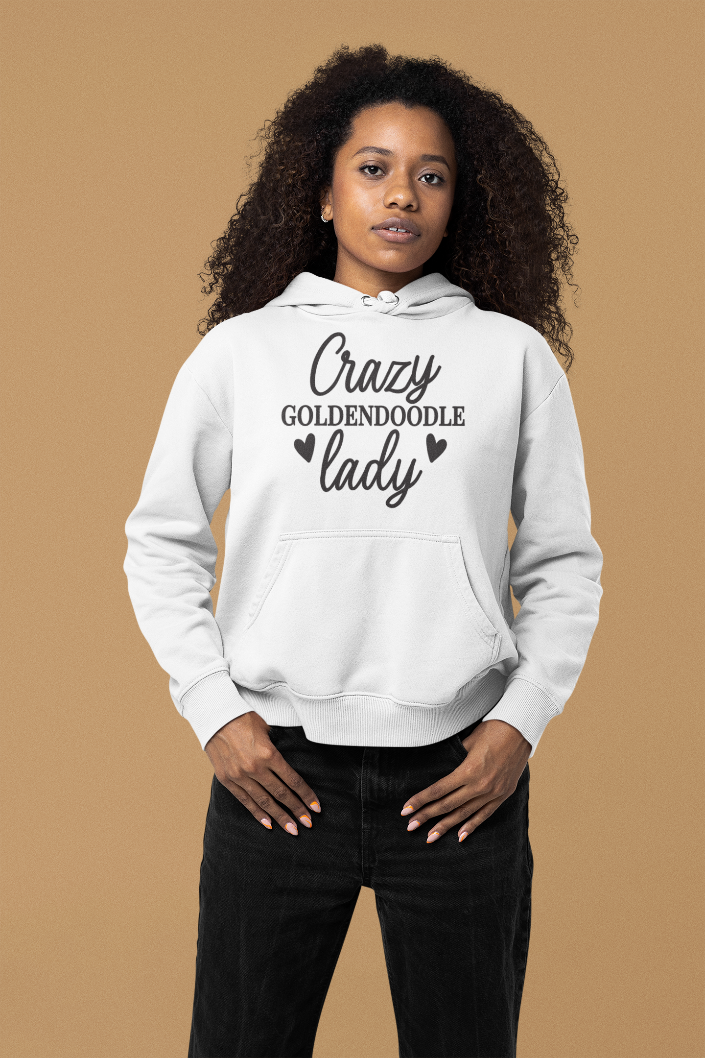 Crazy Goldendoodle Lady Hoodie – Gift for Doodle Moms & Dog Lovers