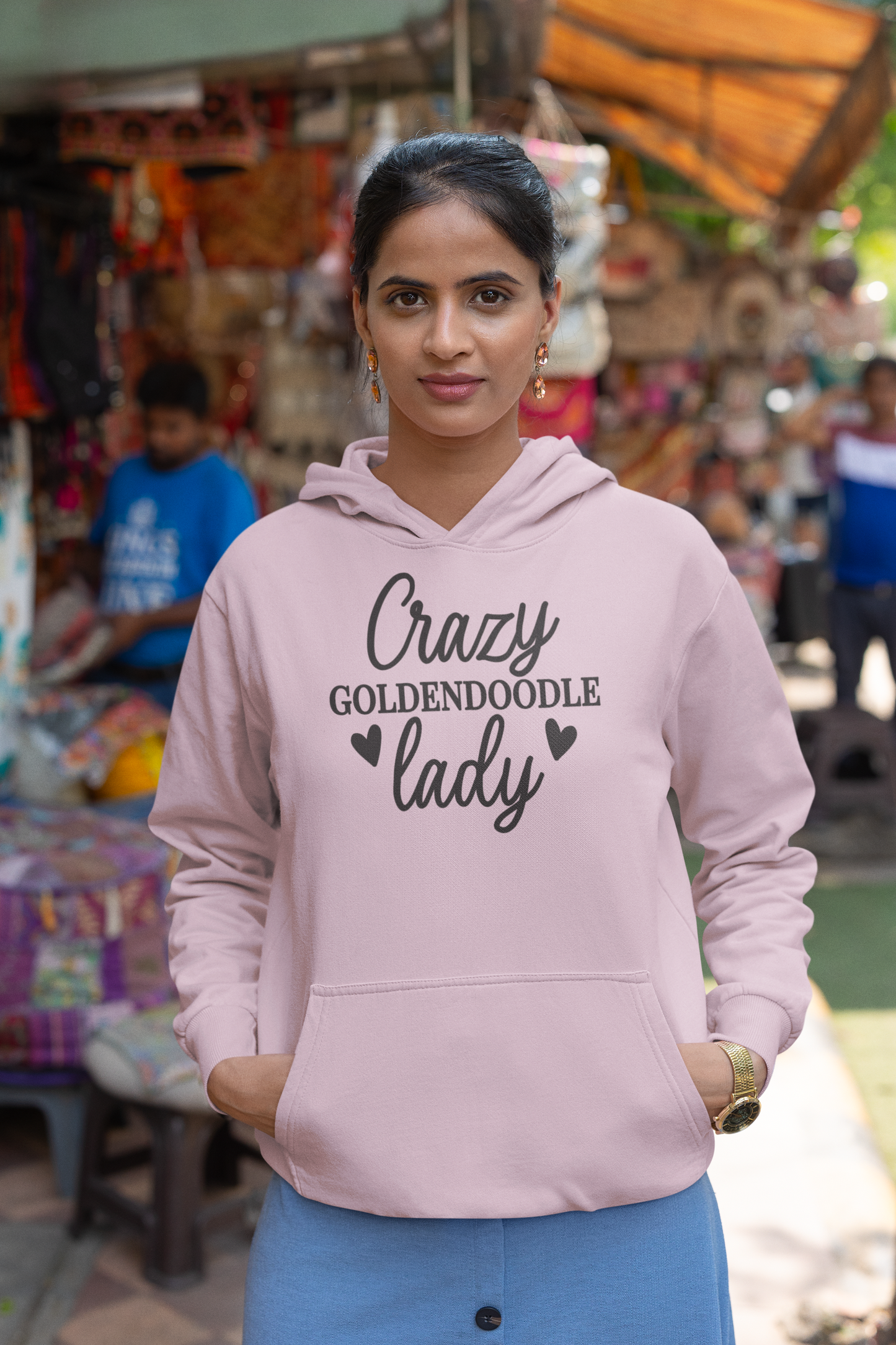 Crazy Goldendoodle Lady Hoodie – Gift for Doodle Moms & Dog Lovers