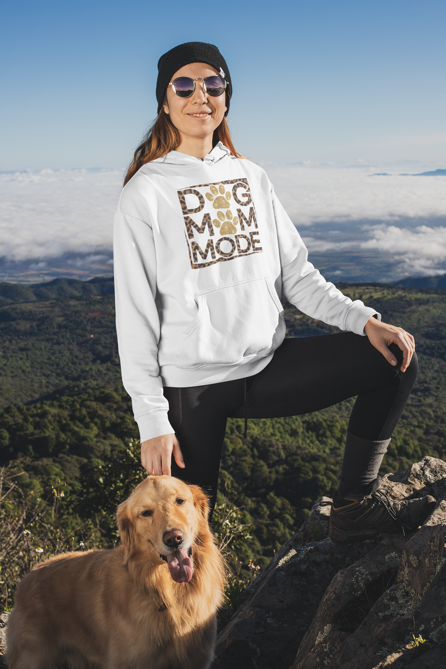 Dog Mom Mode Hoodie – Cute Gift for Proud Dog Moms and Pet Lovers