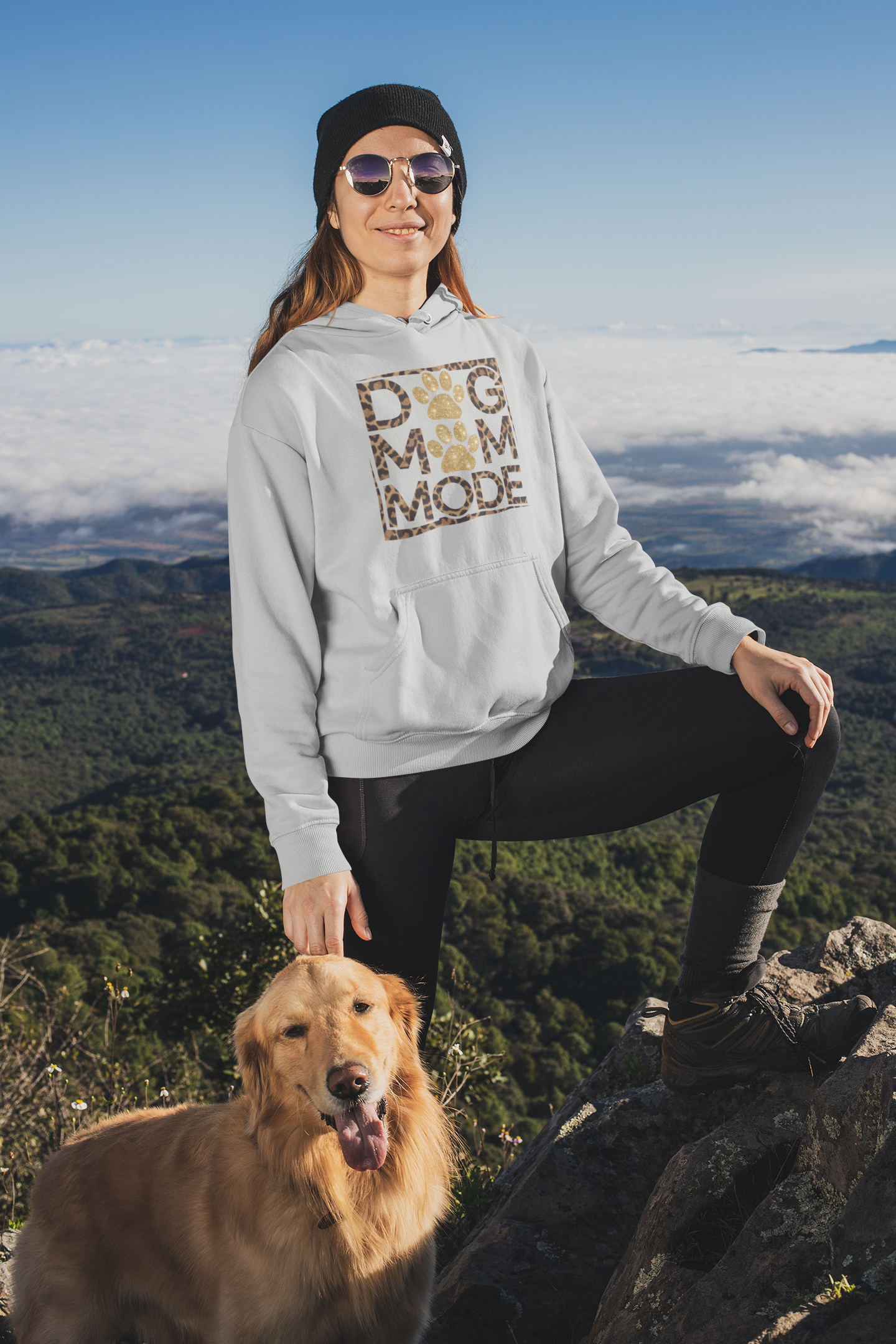 Dog Mom Mode Hoodie – Cute Gift for Proud Dog Moms and Pet Lovers