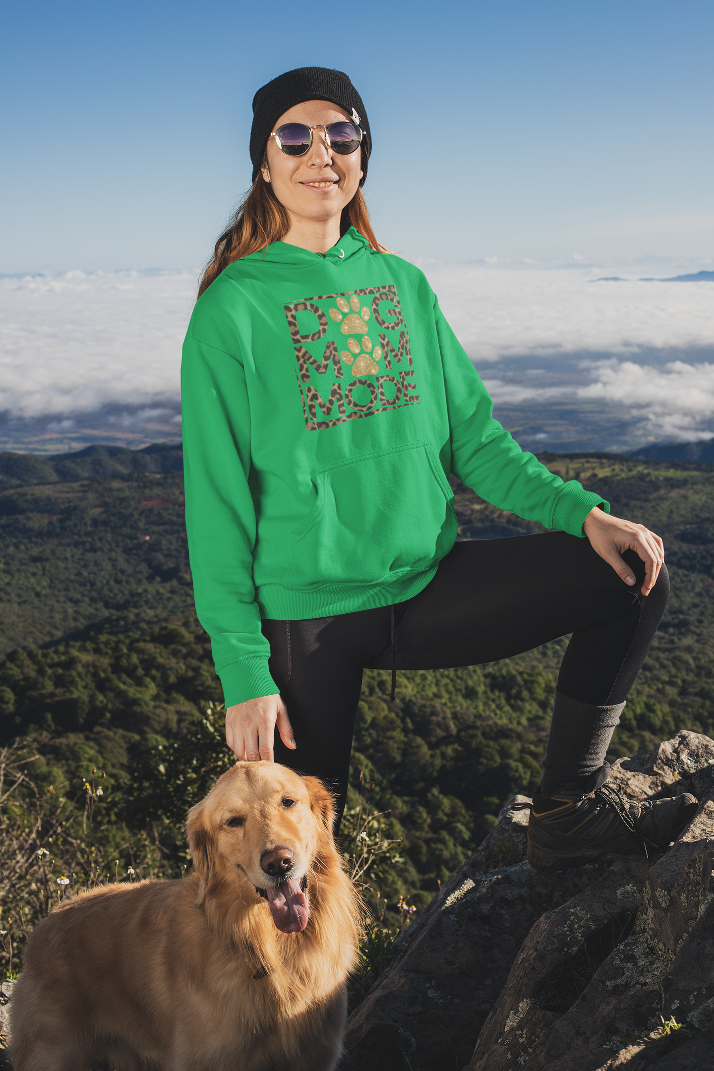 Dog Mom Mode Hoodie – Cute Gift for Proud Dog Moms and Pet Lovers