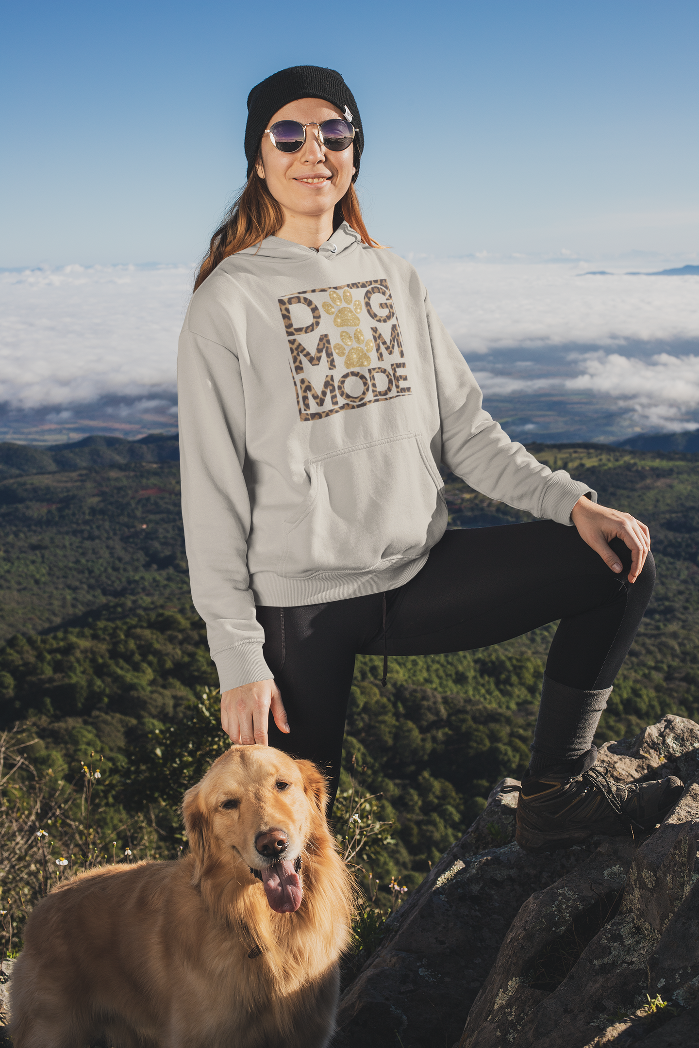 Dog Mom Mode Hoodie – Cute Gift for Proud Dog Moms and Pet Lovers