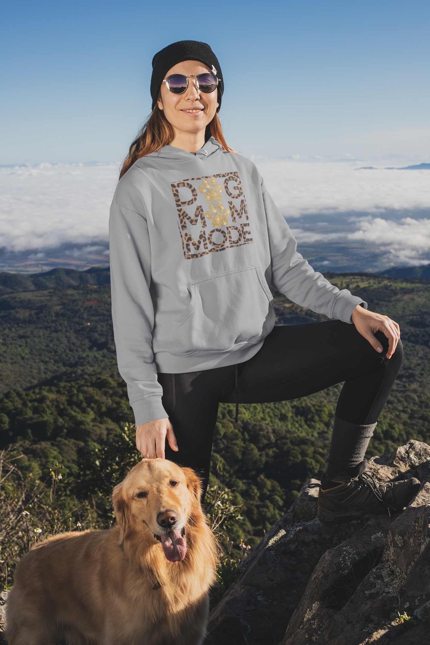 Dog Mom Mode Hoodie – Cute Gift for Proud Dog Moms and Pet Lovers