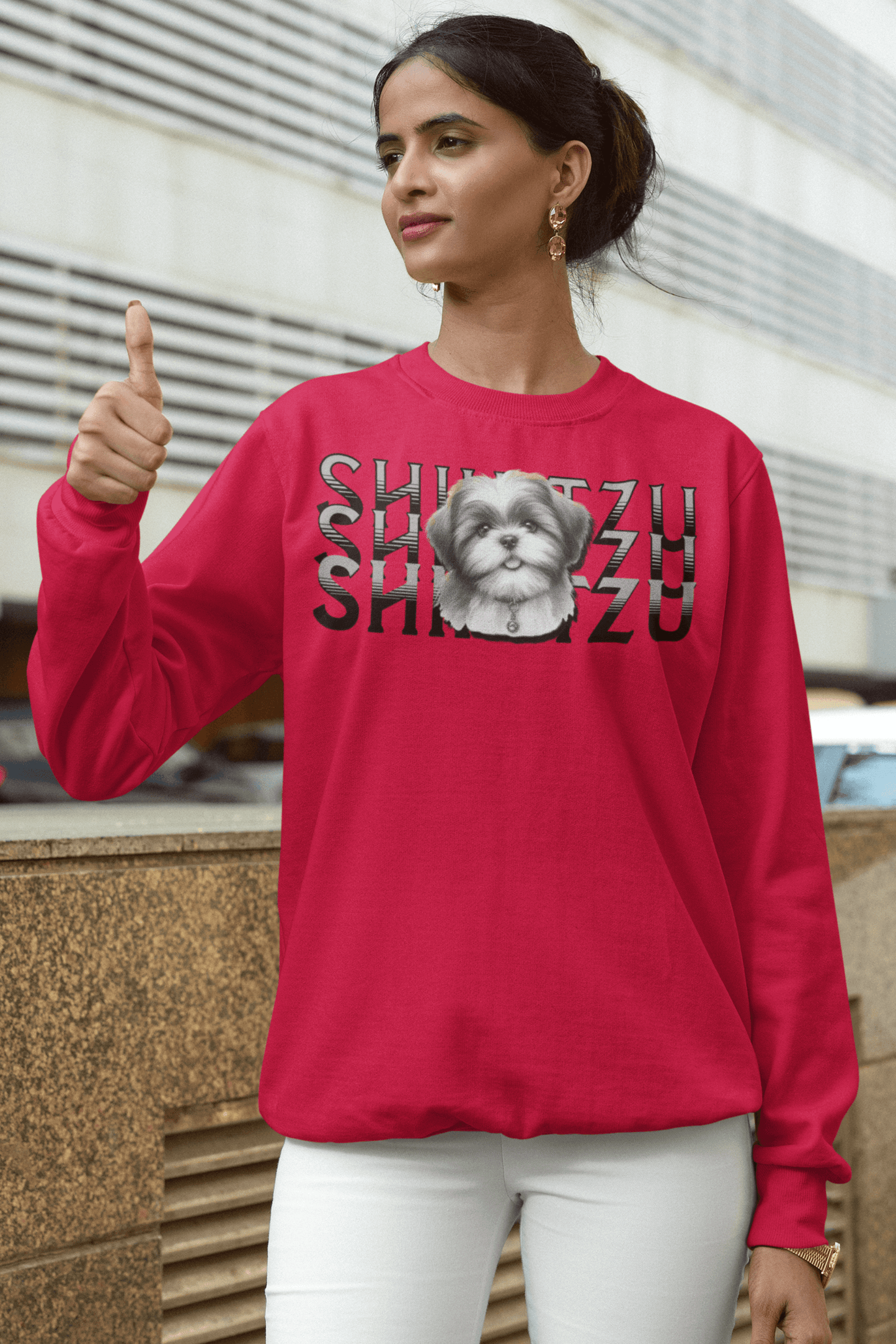 Adorable Shih Tzu Stack Sweatshirt – Perfect Gift for Dog Lovers