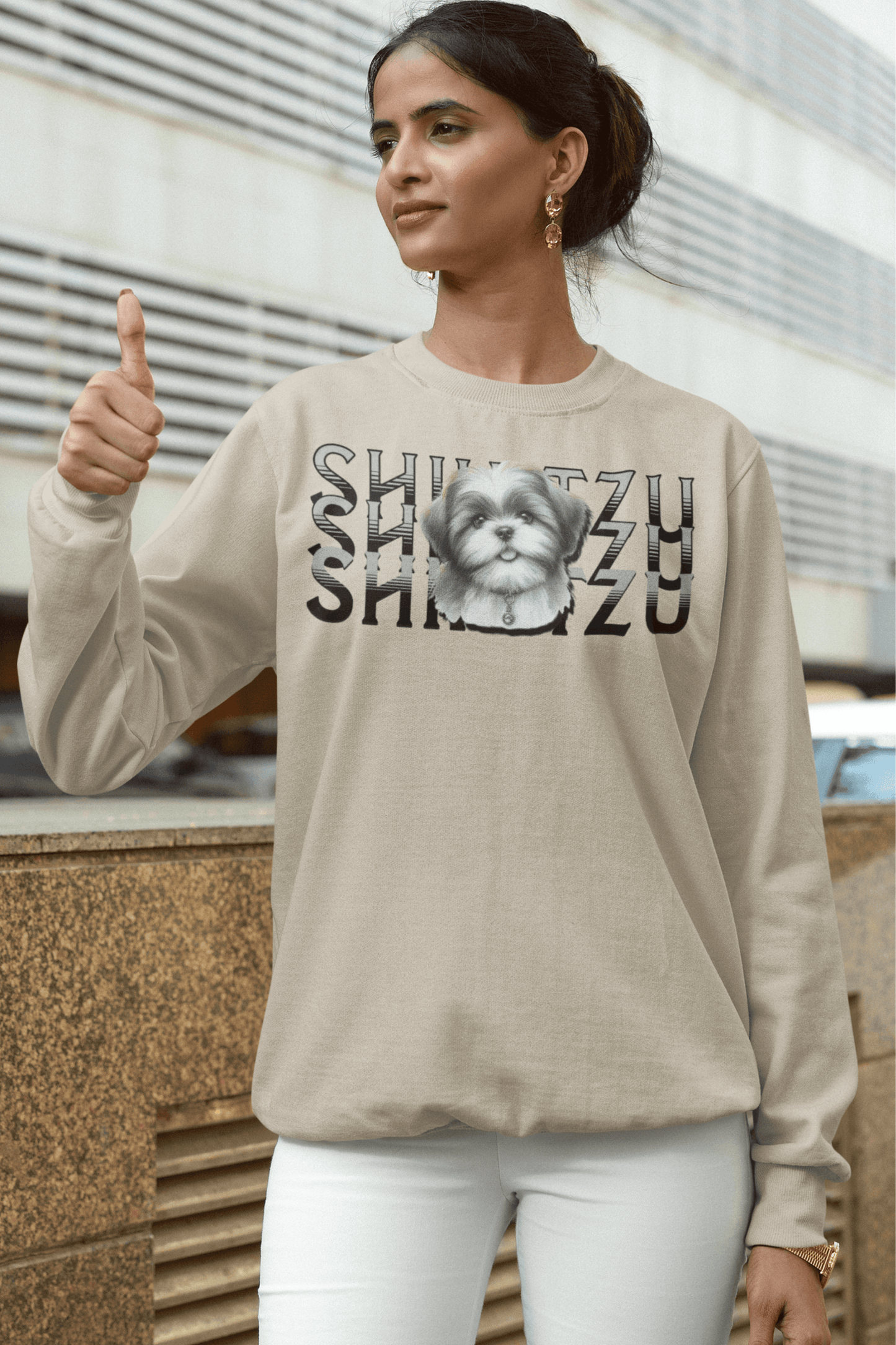 Adorable Shih Tzu Stack Sweatshirt – Perfect Gift for Dog Lovers