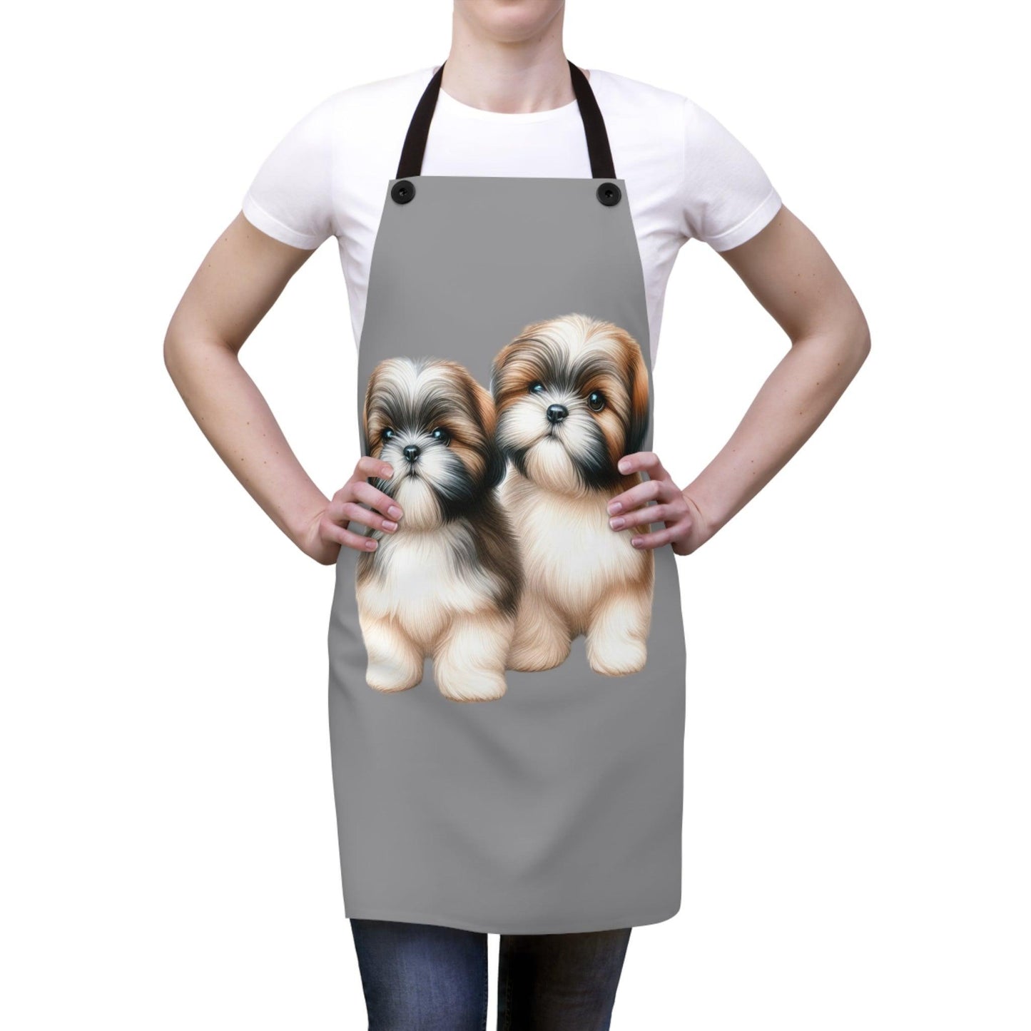 Two Babies Shih Tzu Apron - Shih Tzu Gifts