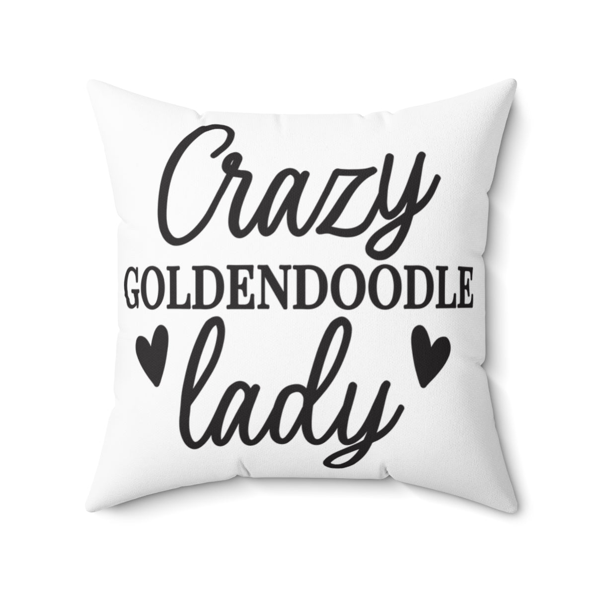 Crazy Goldendoodle Lady Pillow – Gift for Dog Moms & Doodle Lovers