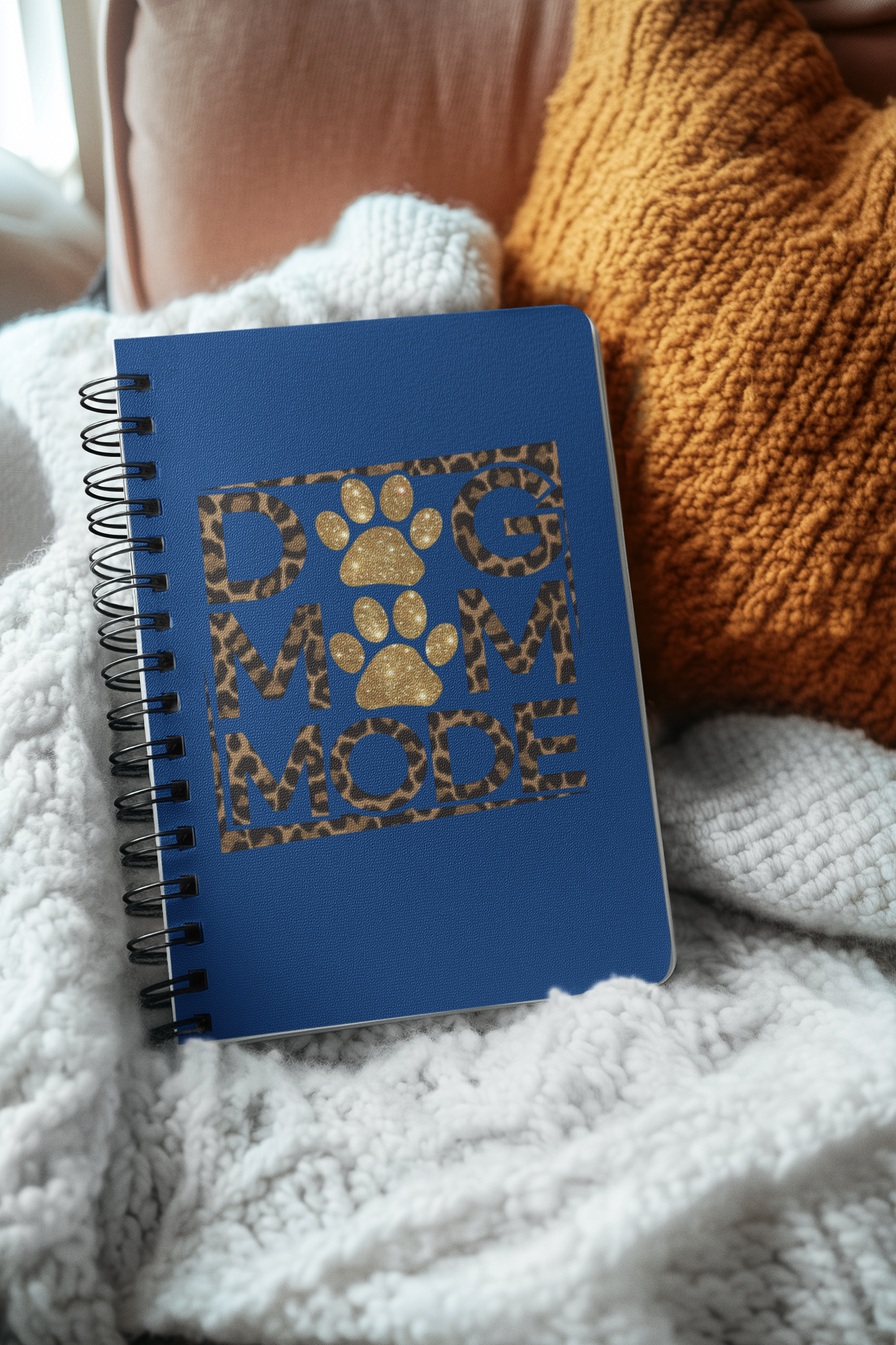 Dog Mom Mode Spiral Notebook – Cute Gift for Dog-Loving Women