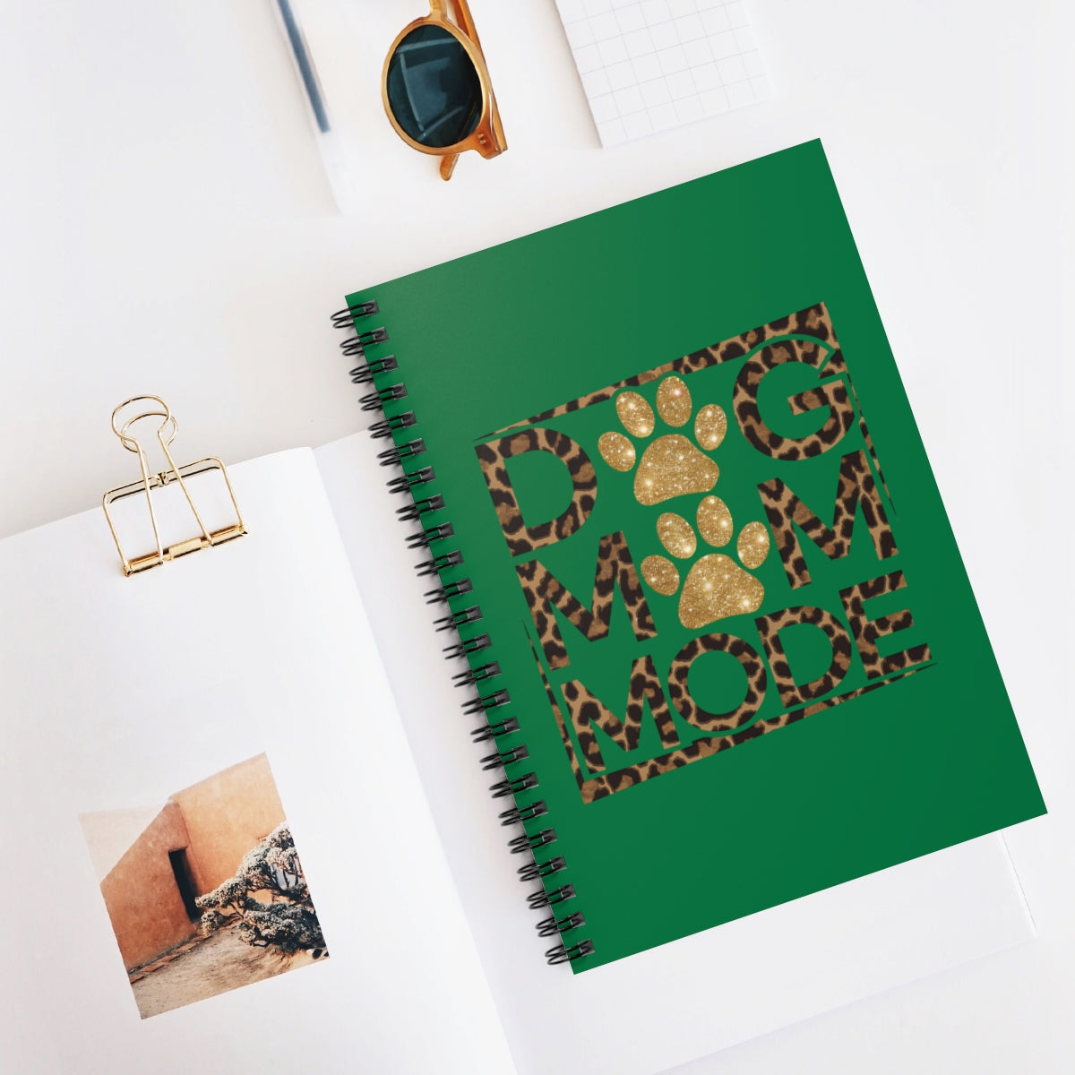 Dog Mom Mode Spiral Notebook – Cute Gift for Dog-Loving Women