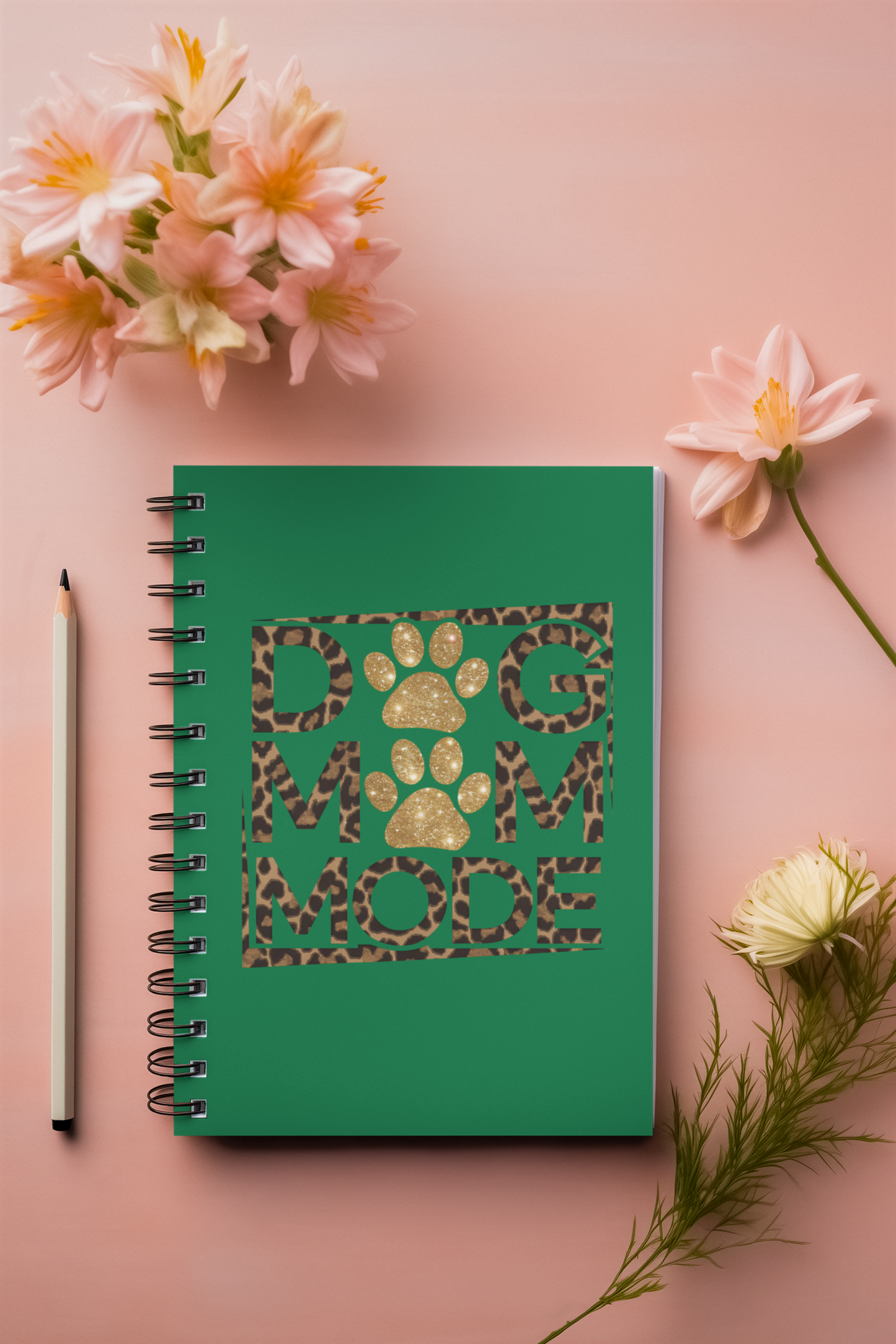 Dog Mom Mode Spiral Notebook – Cute Gift for Dog-Loving Women