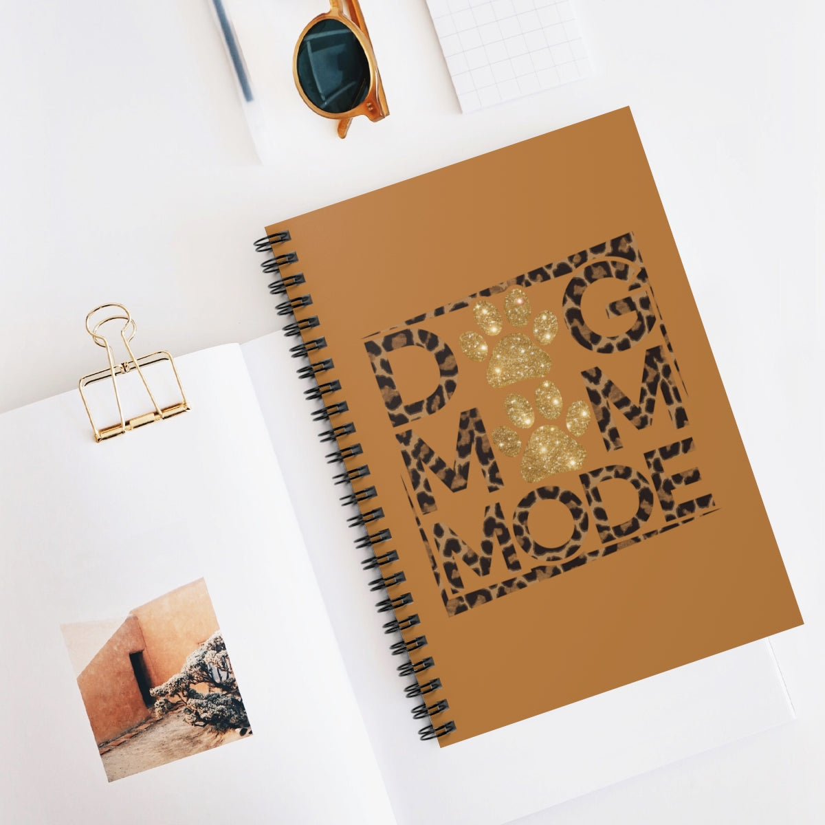 Dog Mom Mode Spiral Notebook – Cute Gift for Dog-Loving Women
