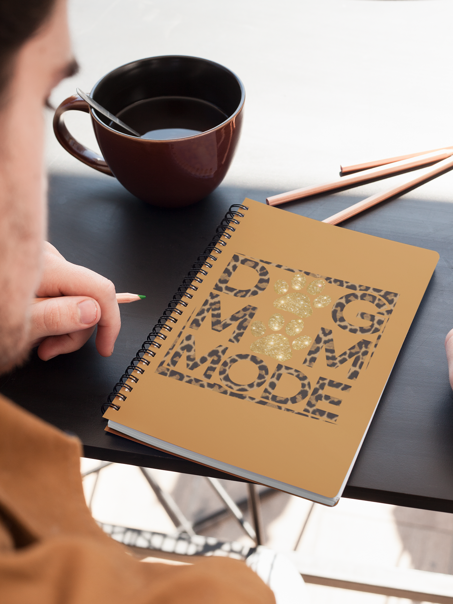 Dog Mom Mode Spiral Notebook – Cute Gift for Dog-Loving Women