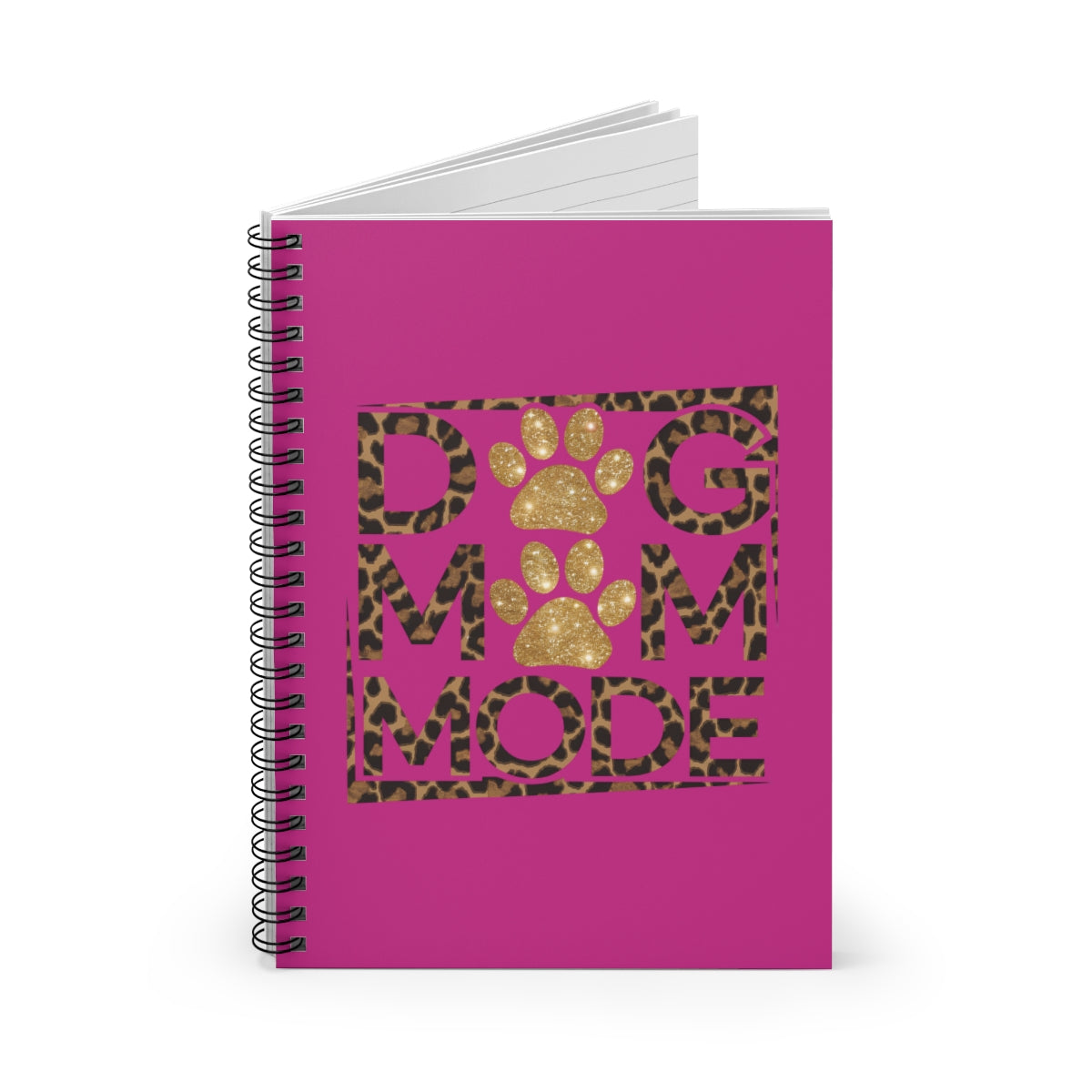 Dog Mom Mode Spiral Notebook – Cute Gift for Dog-Loving Women