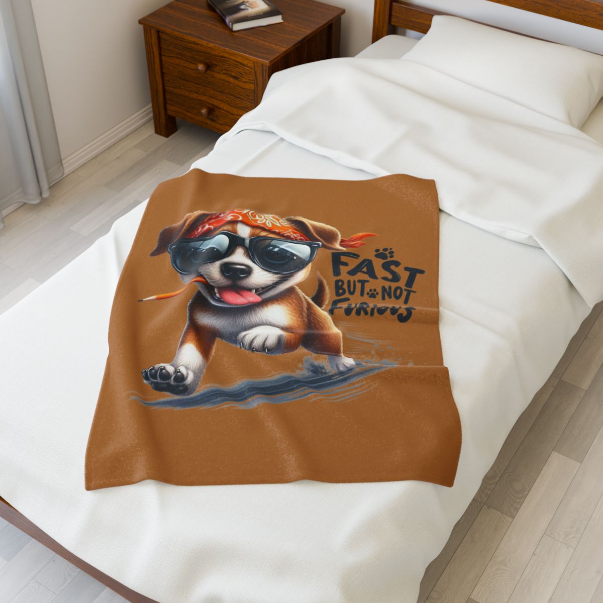 Fast But Not Furious Dog Blanket – Funny & Cozy Gift for Pet Lovers