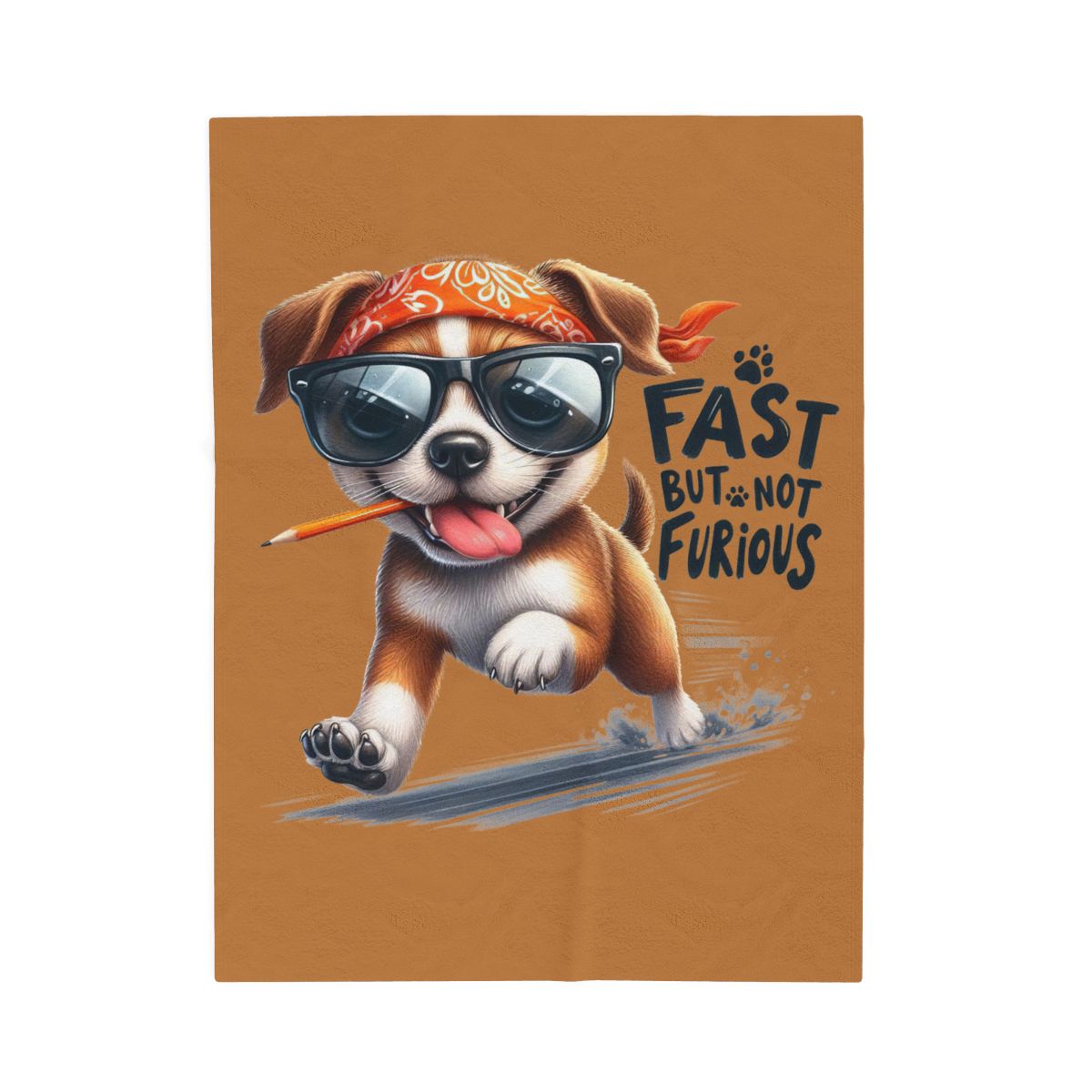 Fast But Not Furious Dog Blanket – Funny & Cozy Gift for Pet Lovers