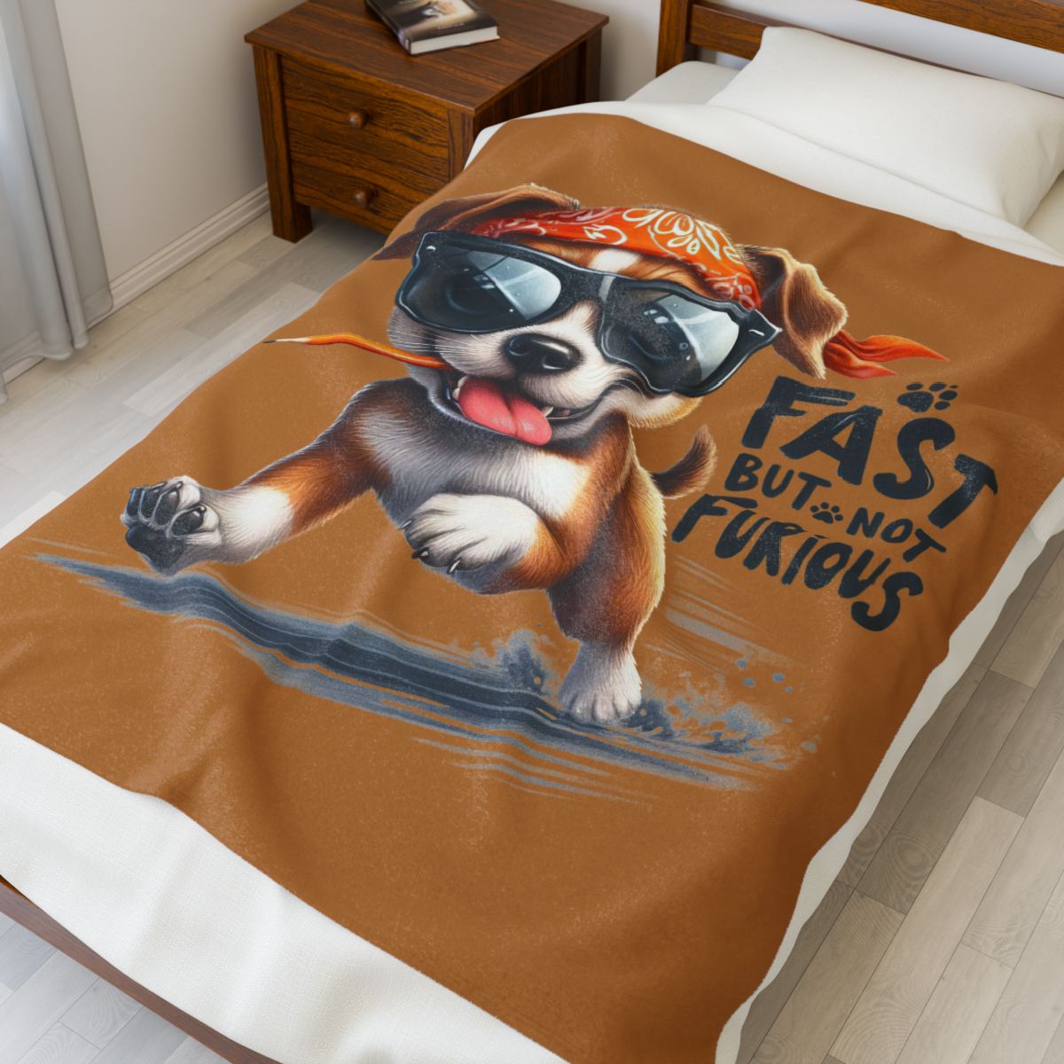 Fast But Not Furious Dog Blanket – Funny & Cozy Gift for Pet Lovers