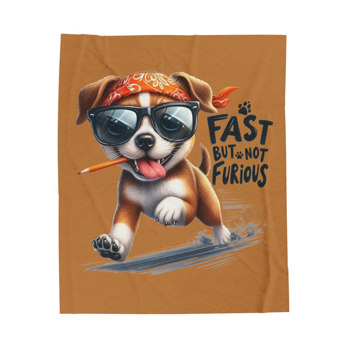 Fast But Not Furious Dog Blanket – Funny & Cozy Gift for Pet Lovers