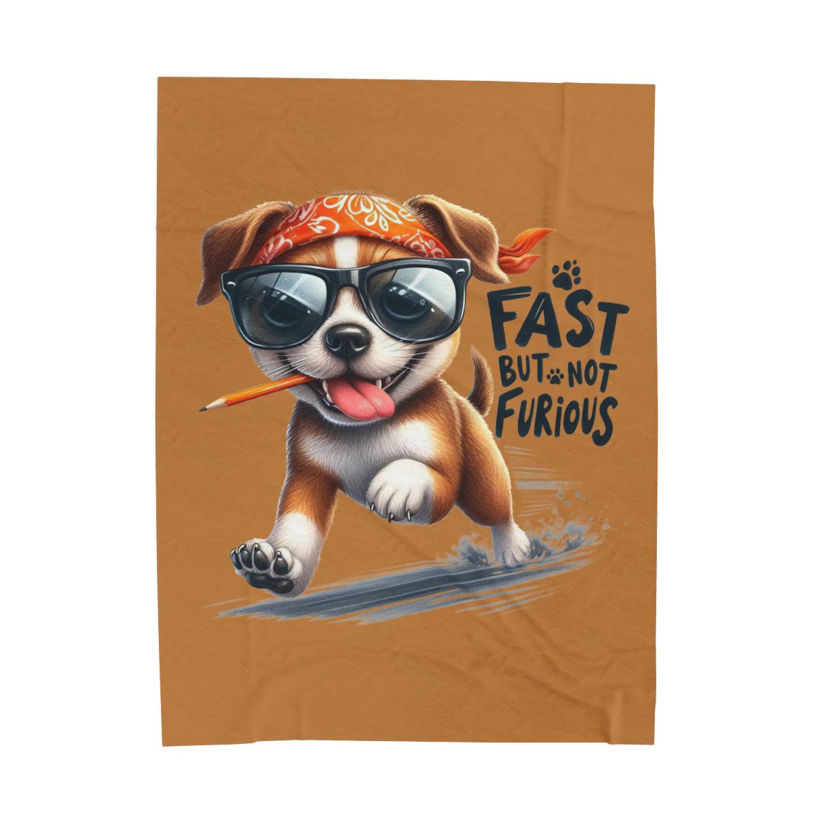 Fast But Not Furious Dog Blanket – Funny & Cozy Gift for Pet Lovers