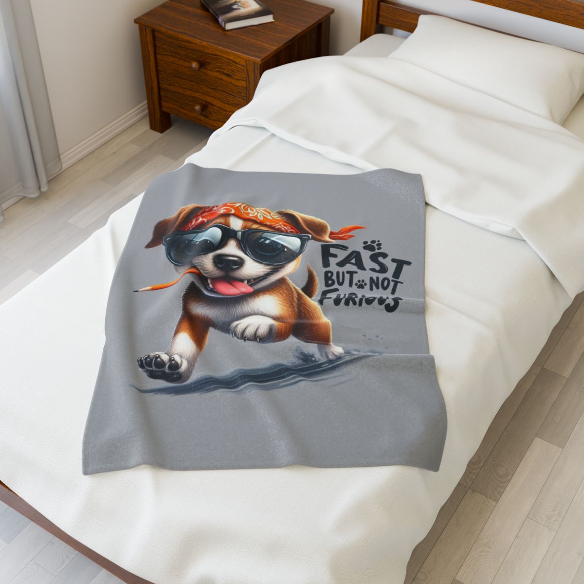 Fast But Not Furious Dog Blanket – Funny & Cozy Gift for Pet Lovers