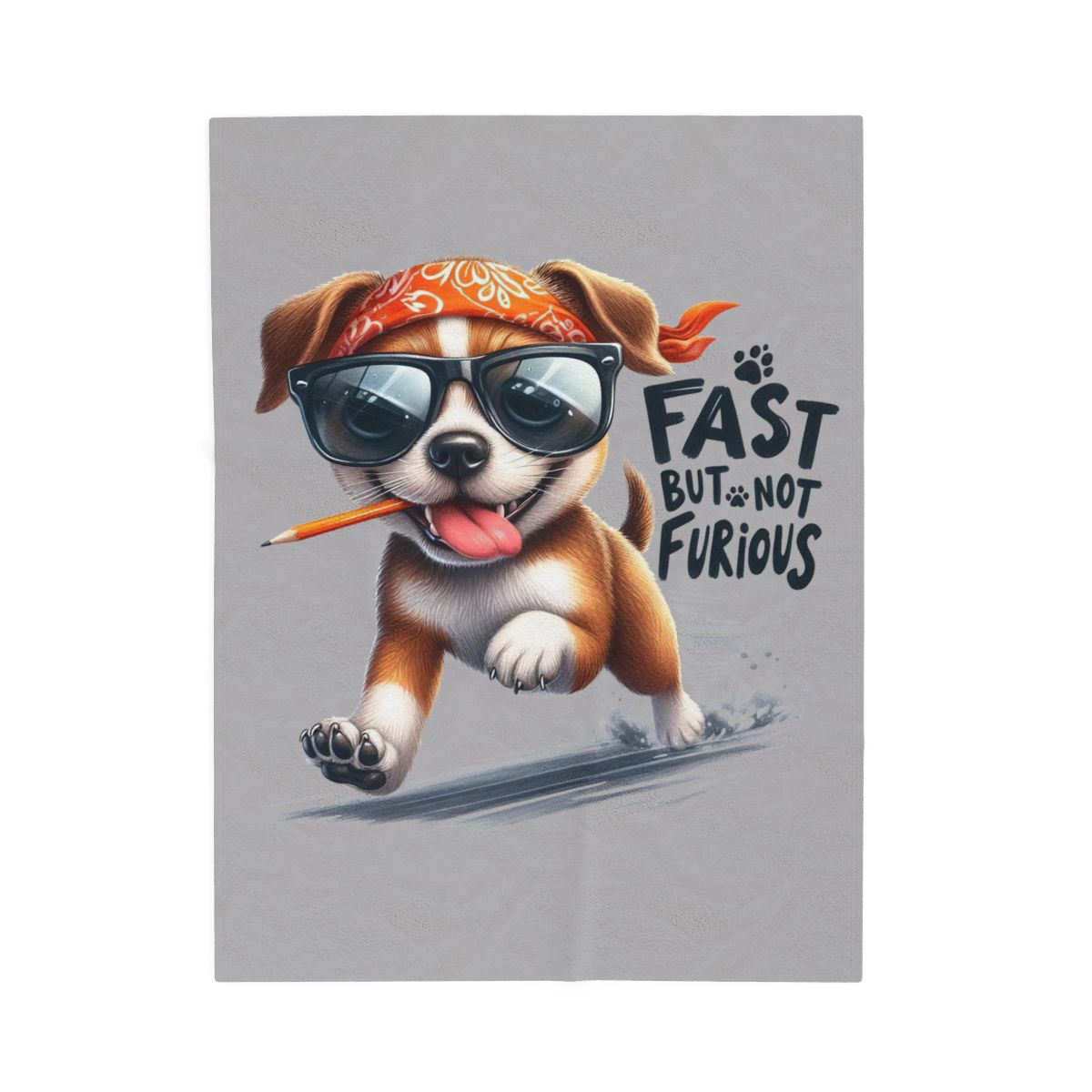 Fast But Not Furious Dog Blanket – Funny & Cozy Gift for Pet Lovers