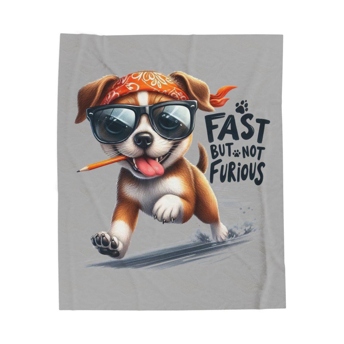 Fast But Not Furious Dog Blanket – Funny & Cozy Gift for Pet Lovers
