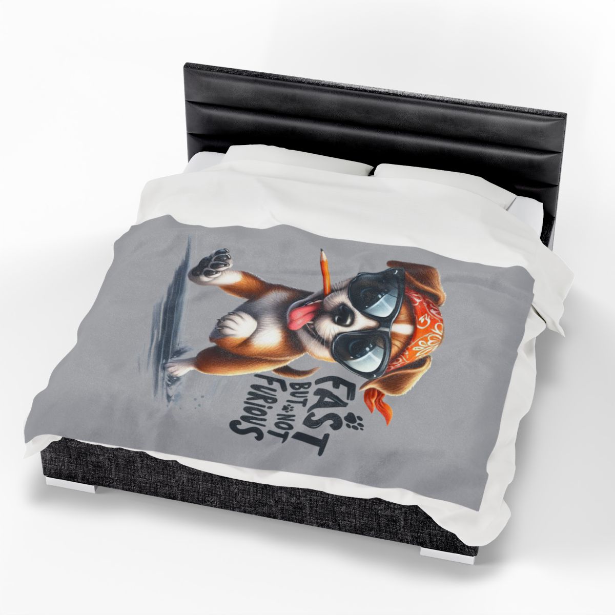 Fast But Not Furious Dog Blanket – Funny & Cozy Gift for Pet Lovers