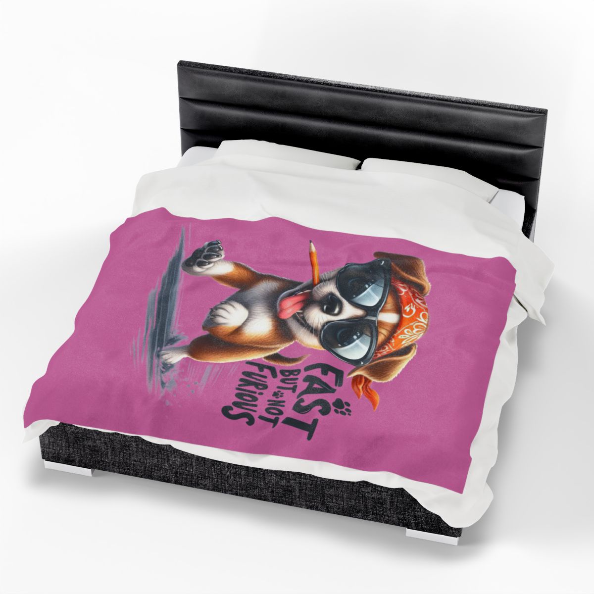 Fast But Not Furious Dog Blanket – Funny & Cozy Gift for Pet Lovers