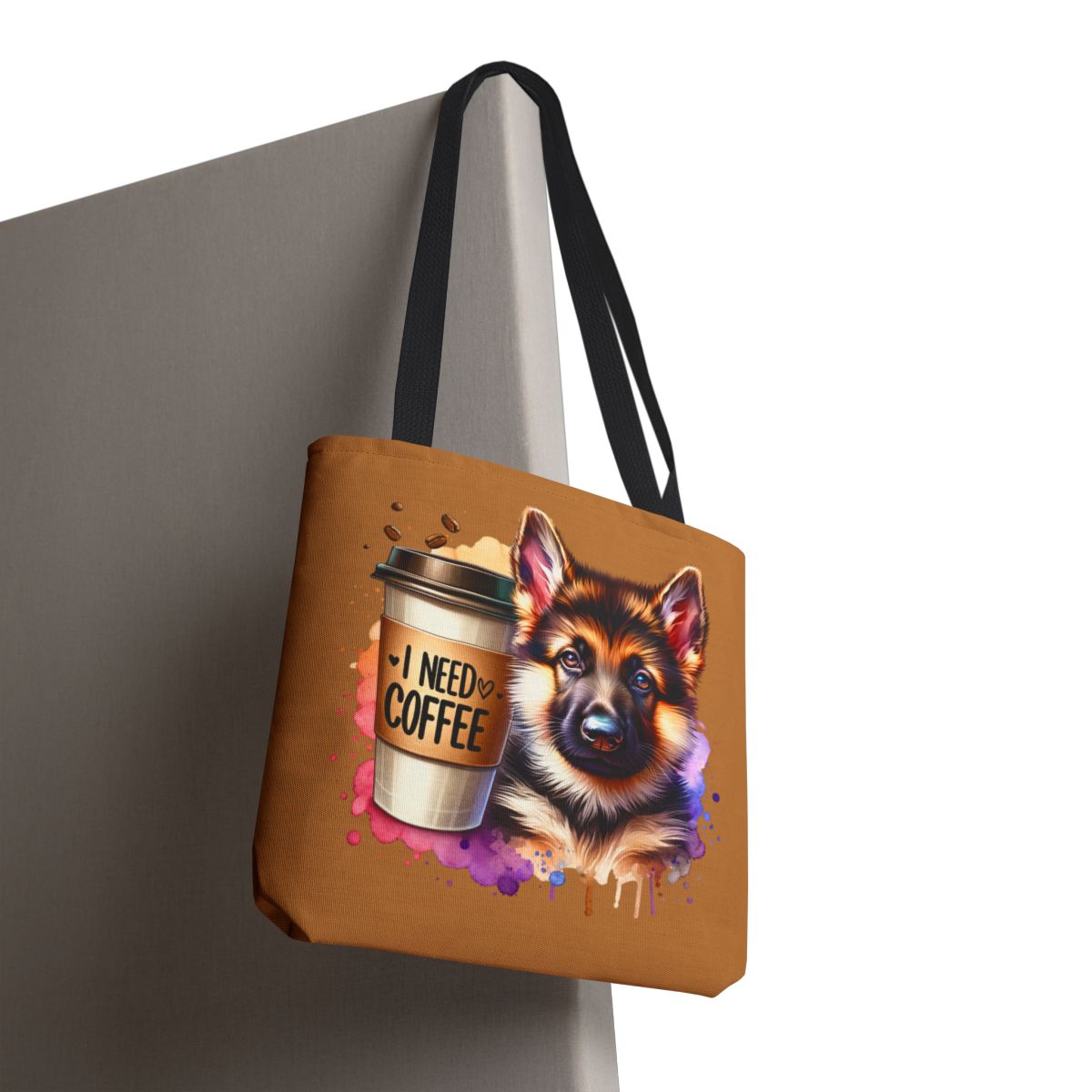 German Shepherd Coffee Tote Bag – Gift for Dog & Coffee Lovers