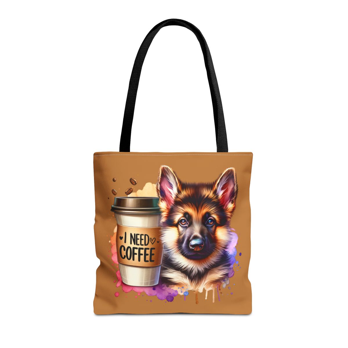 German Shepherd Coffee Tote Bag – Gift for Dog & Coffee Lovers