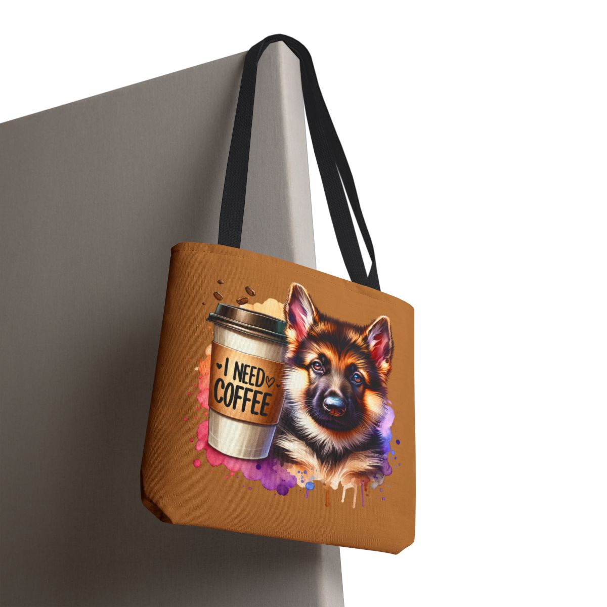 German Shepherd Coffee Tote Bag – Gift for Dog & Coffee Lovers