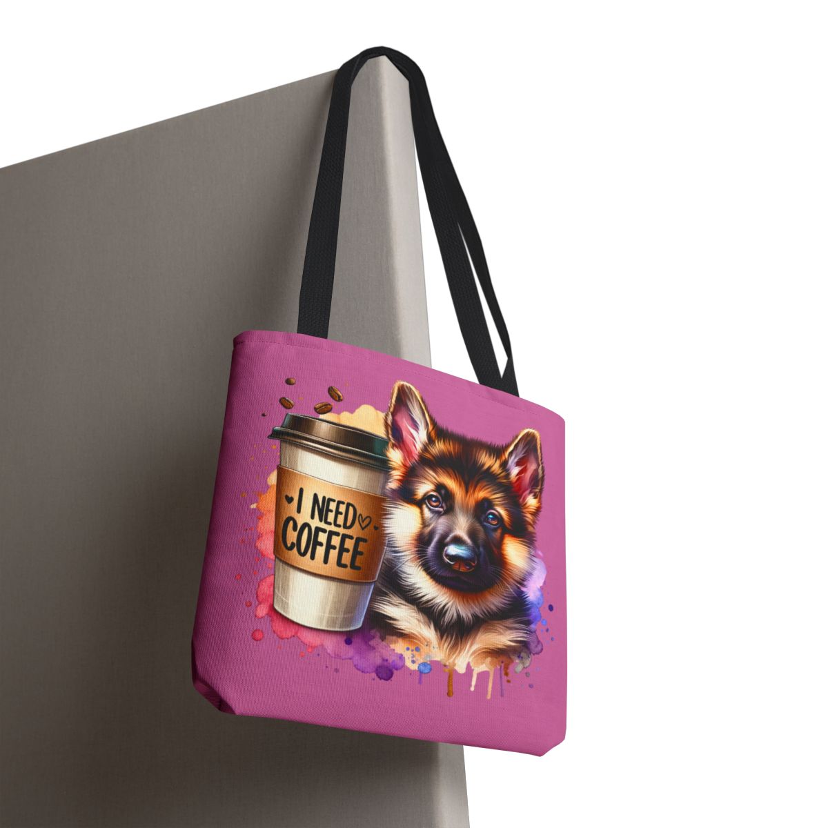 German Shepherd Coffee Tote Bag – Gift for Dog & Coffee Lovers