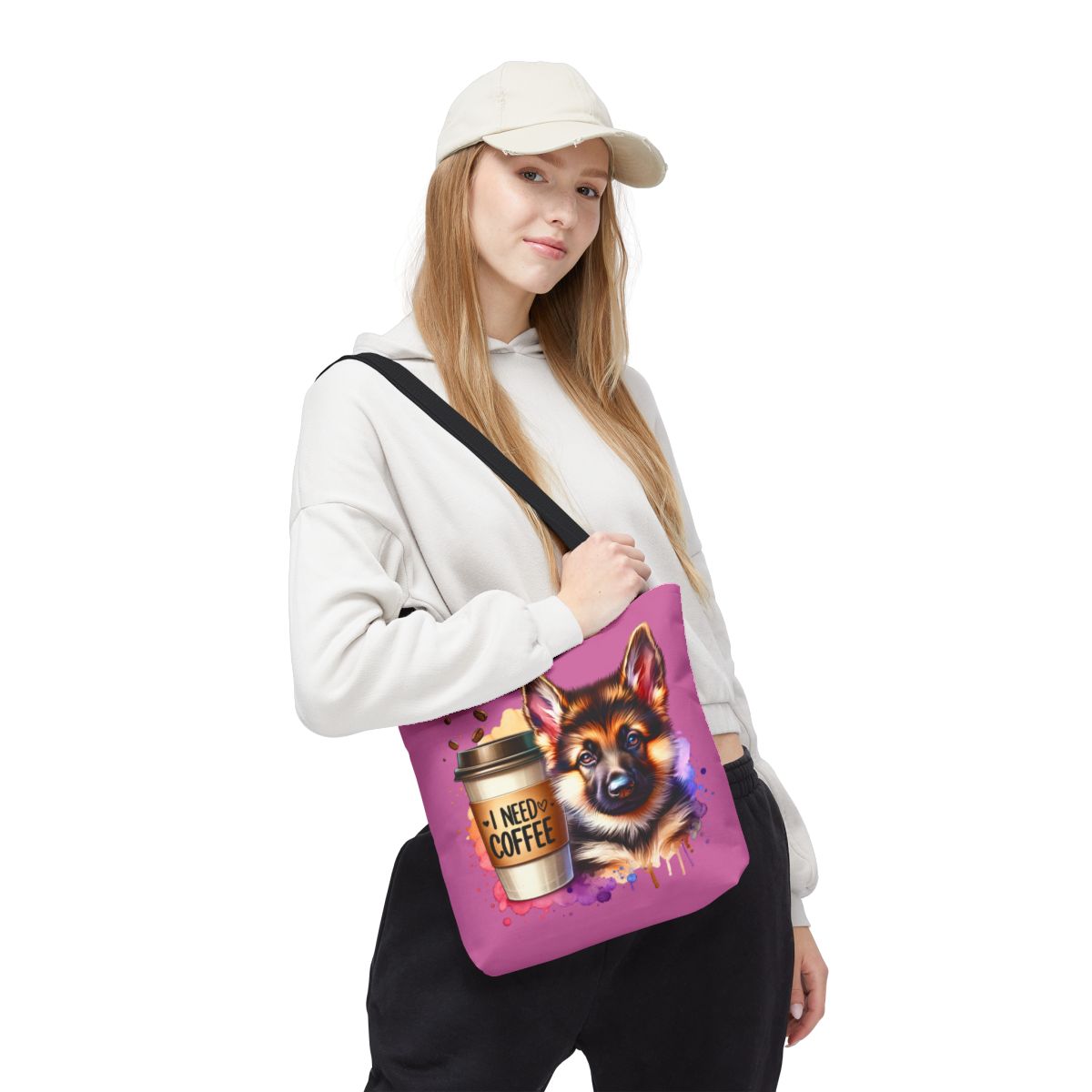 German Shepherd Coffee Tote Bag – Gift for Dog & Coffee Lovers