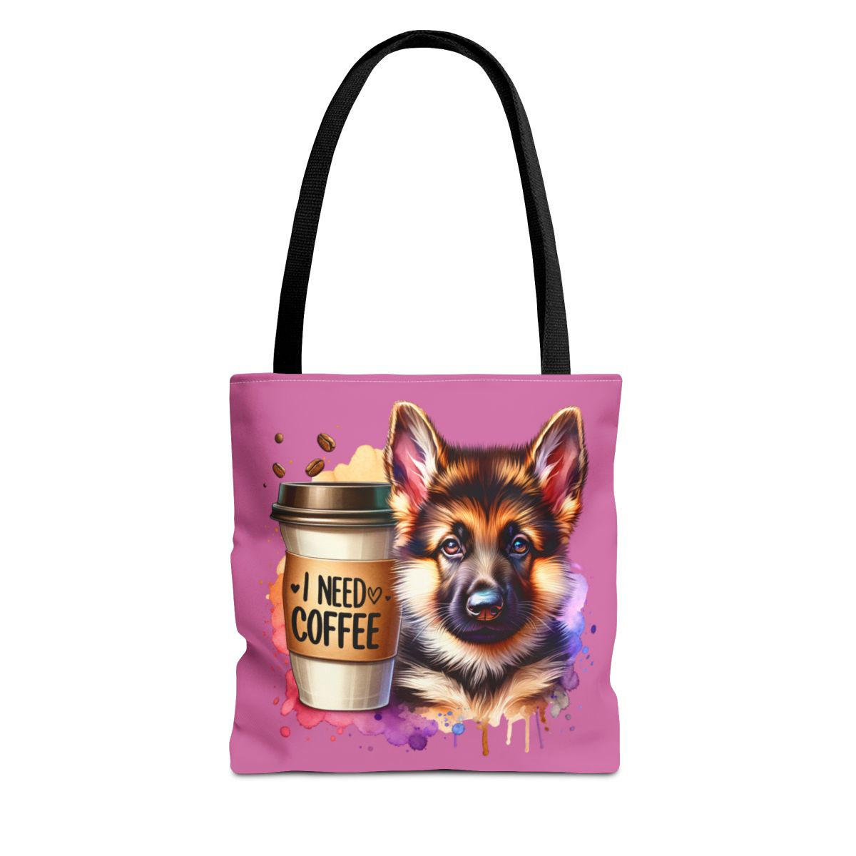 German Shepherd Coffee Tote Bag – Gift for Dog & Coffee Lovers
