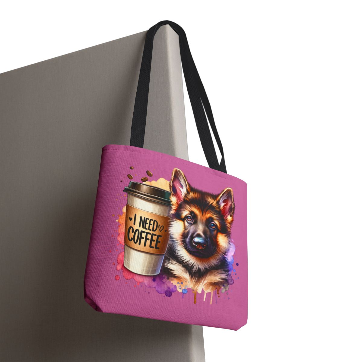 German Shepherd Coffee Tote Bag – Gift for Dog & Coffee Lovers