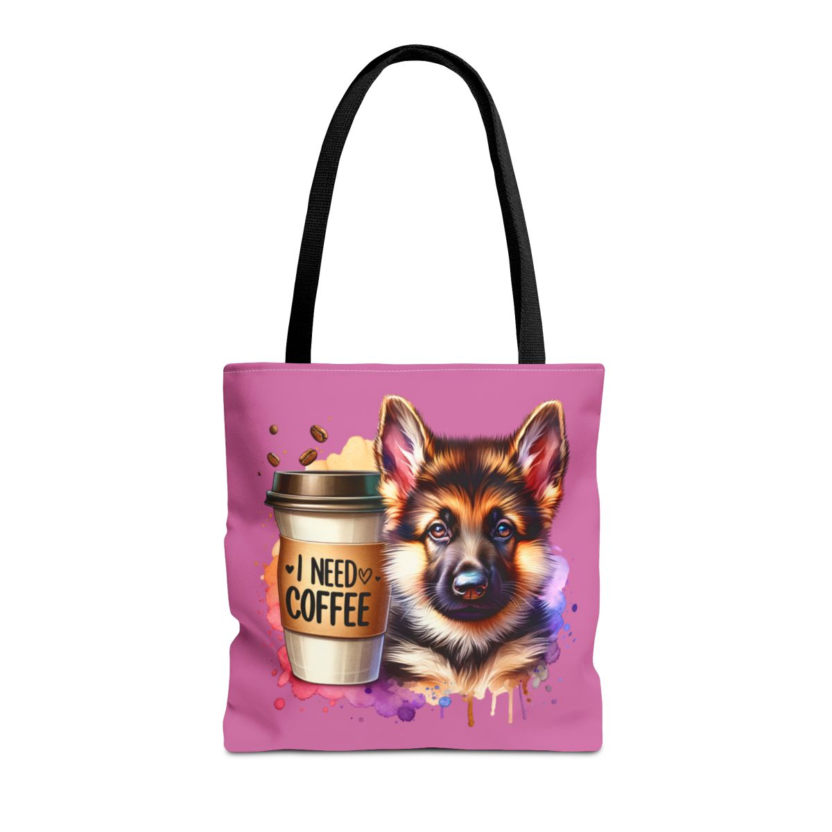 German Shepherd Coffee Tote Bag – Gift for Dog & Coffee Lovers