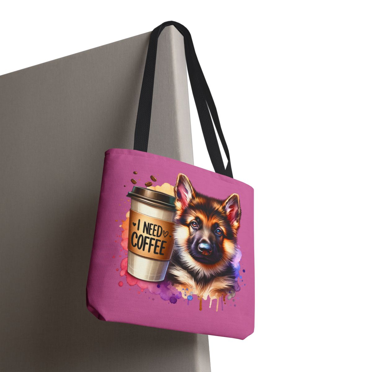 German Shepherd Coffee Tote Bag – Gift for Dog & Coffee Lovers