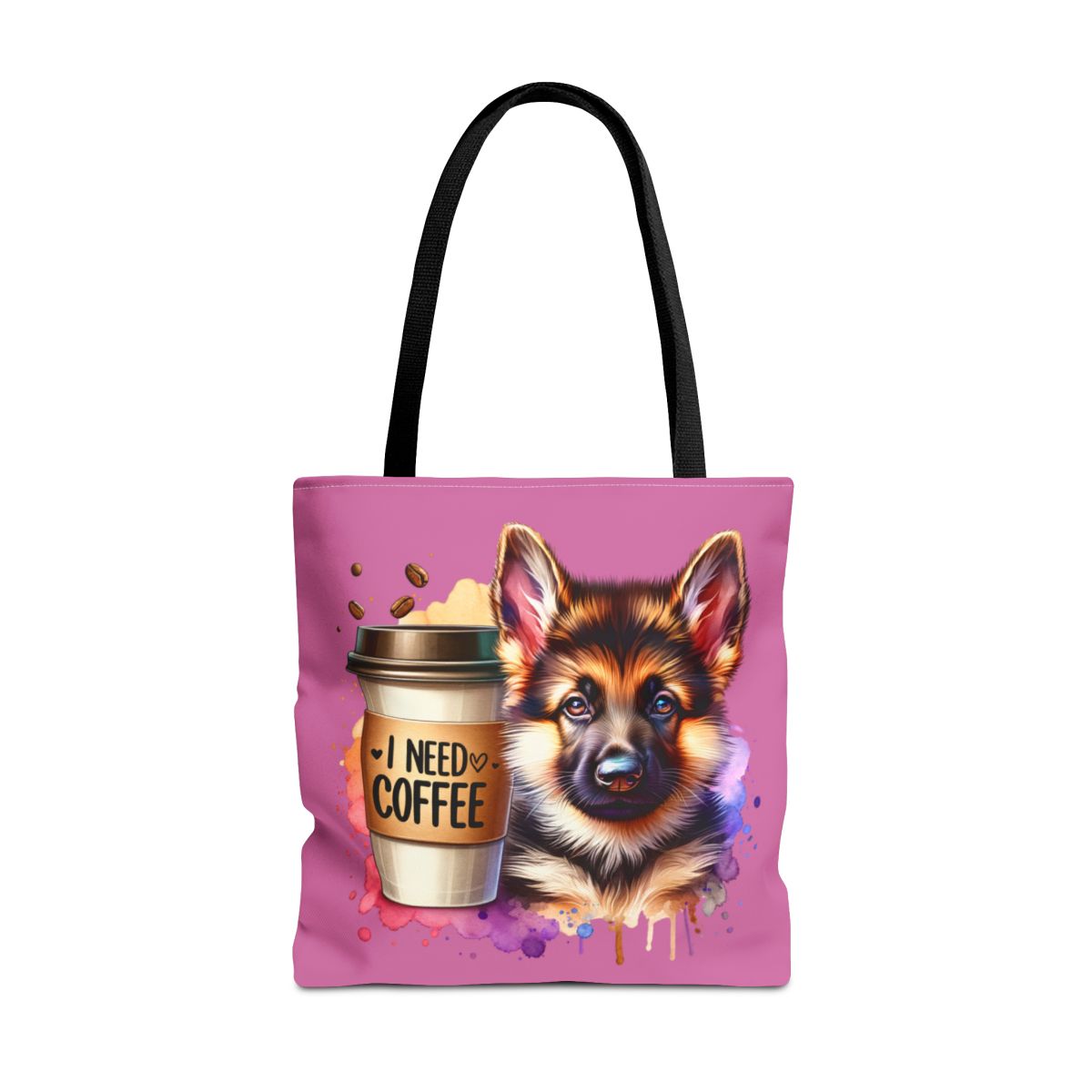 German Shepherd Coffee Tote Bag – Gift for Dog & Coffee Lovers