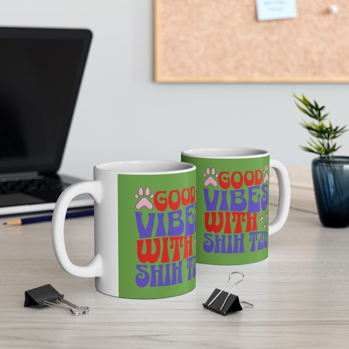 Good Vibes With Shih Tzu Mug – Cute & Durable Gift for Dog Lovers