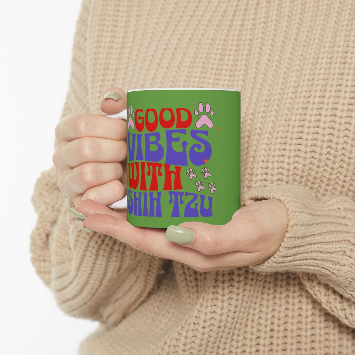 Good Vibes With Shih Tzu Mug – Cute & Durable Gift for Dog Lovers