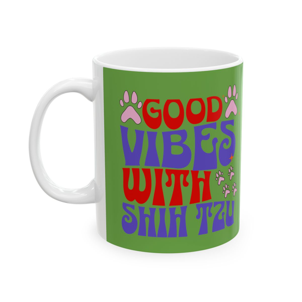Good Vibes With Shih Tzu Mug – Cute & Durable Gift for Dog Lovers