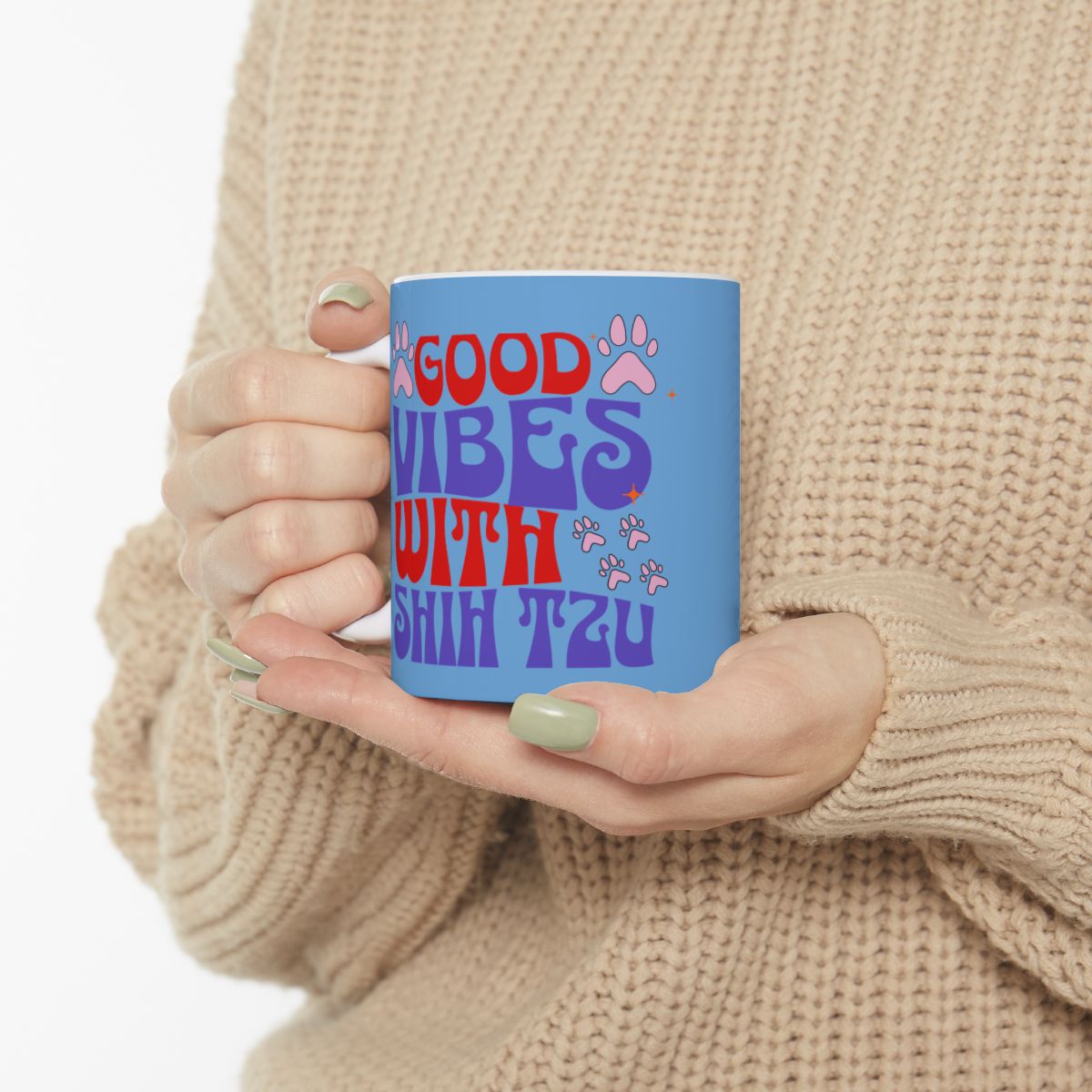 Good Vibes With Shih Tzu Mug – Cute & Durable Gift for Dog Lovers