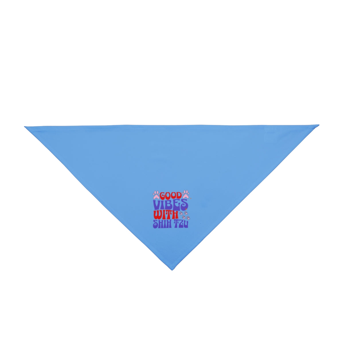 Good Vibes With Shih Tzu Dog Bandana – Stylish & Fun Pet Accessory